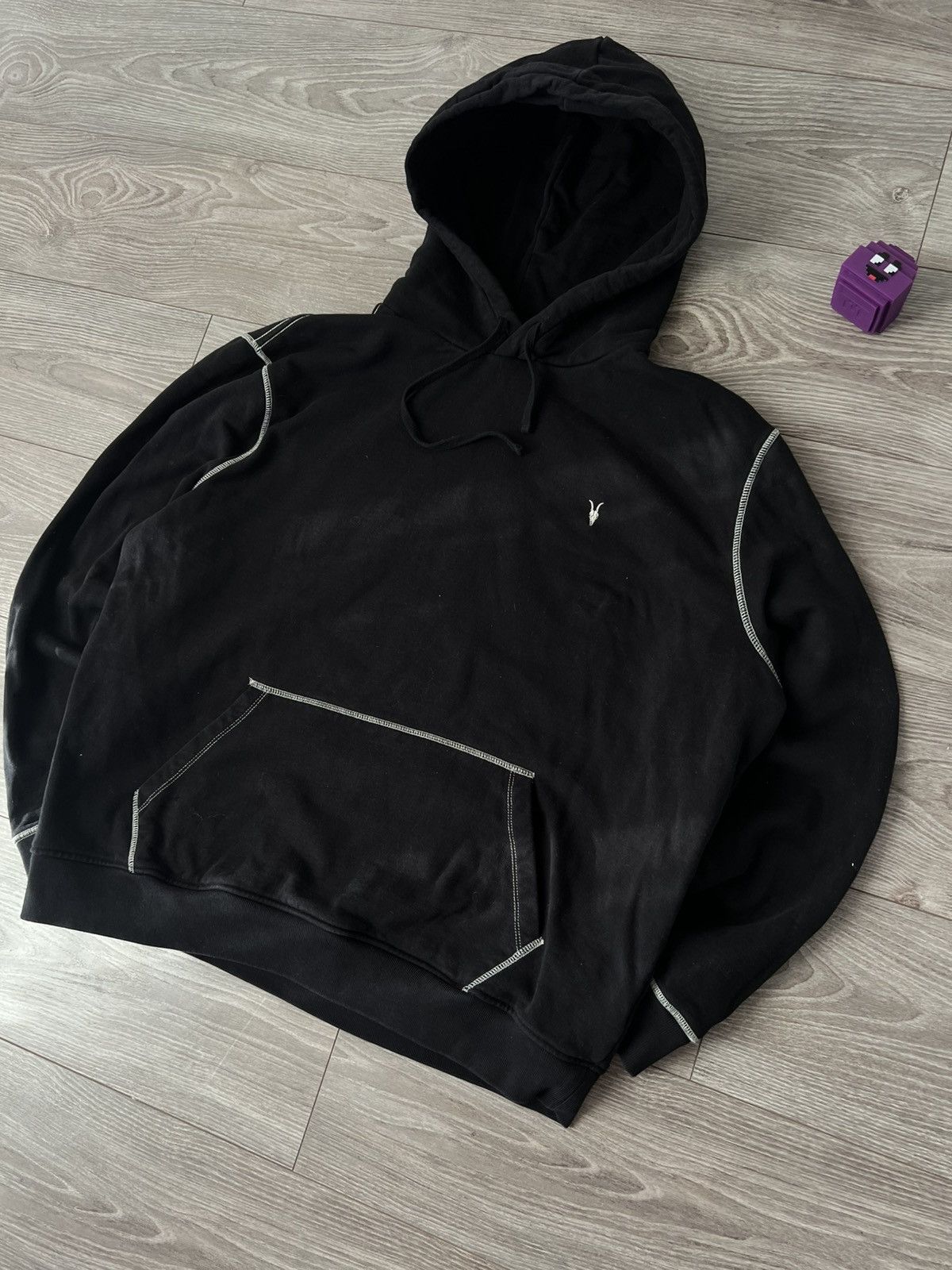 Allsaints Avant Garde Allsaints Amir OTH Embroidered Logo Hoodie Size US L / EU 52-54 / 3 - 8 Thumbnail