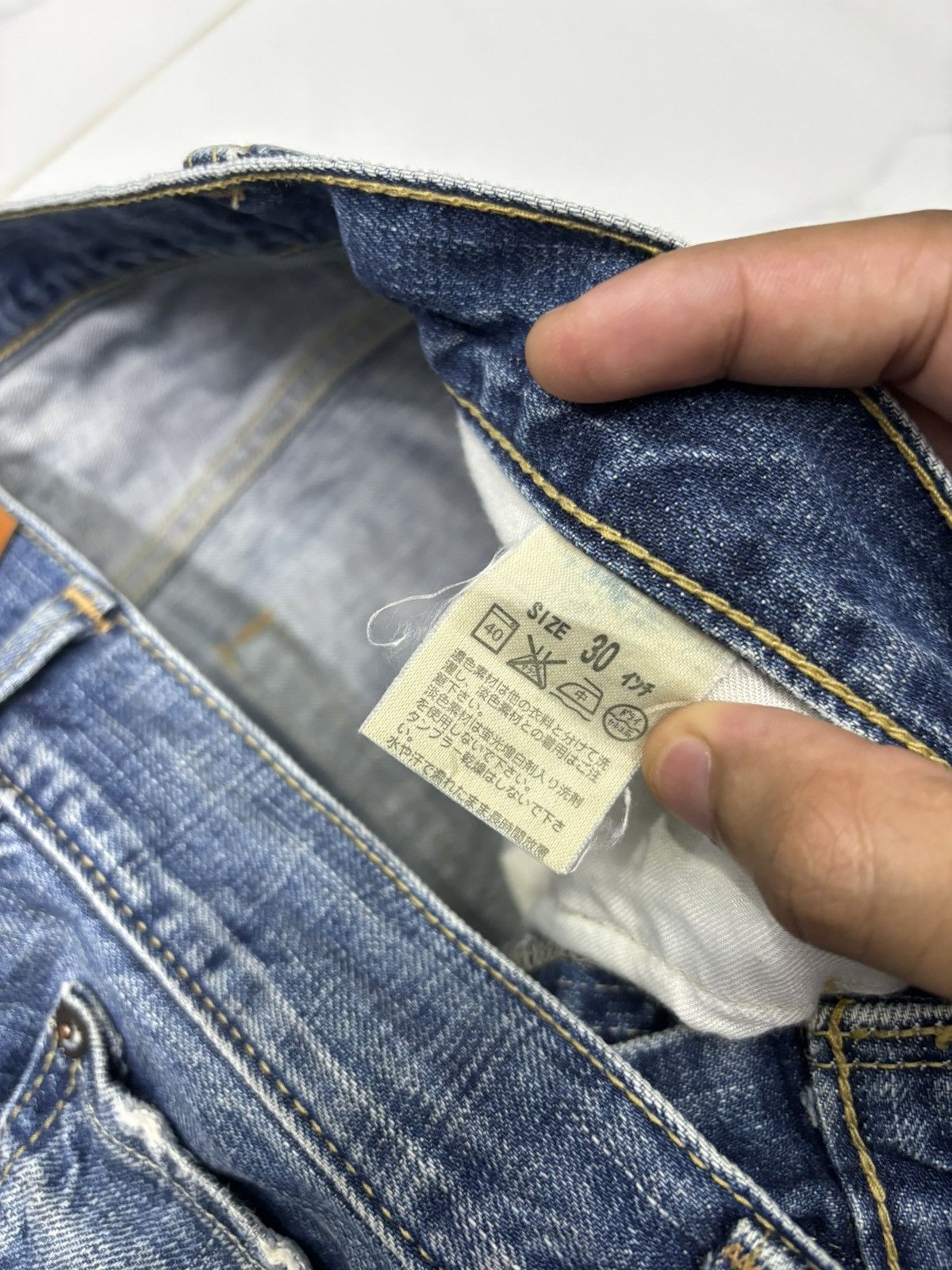 Levi's LEVIS 506 DISTRESSED DENIM JEANS Size US 30 / EU 46 - 10 Thumbnail