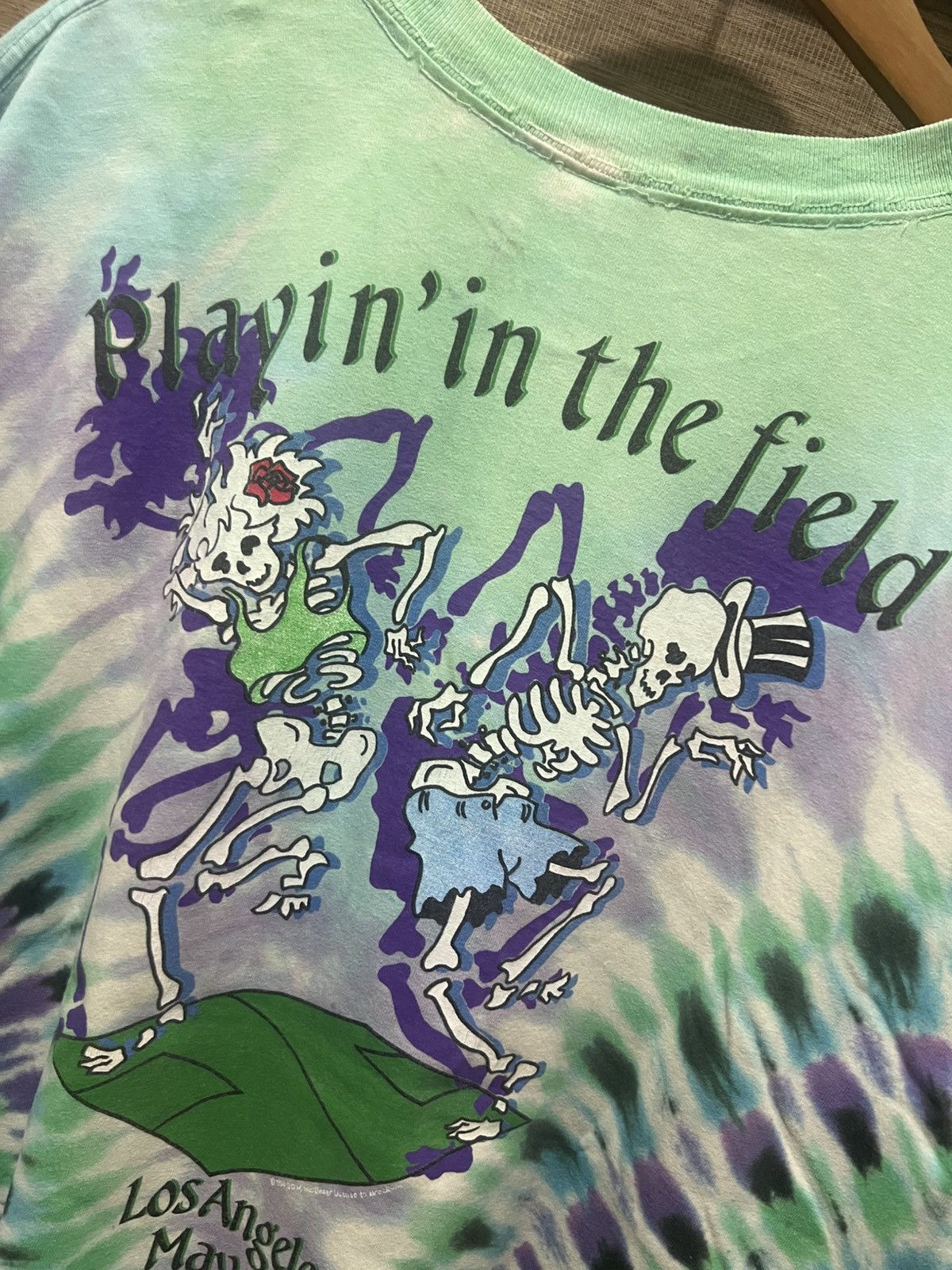 Band Tees × Vintage Vintage 1990 Grateful Dead Playin In The Field Vortex Dye Size US XL / EU 56 / 4 - 5 Thumbnail