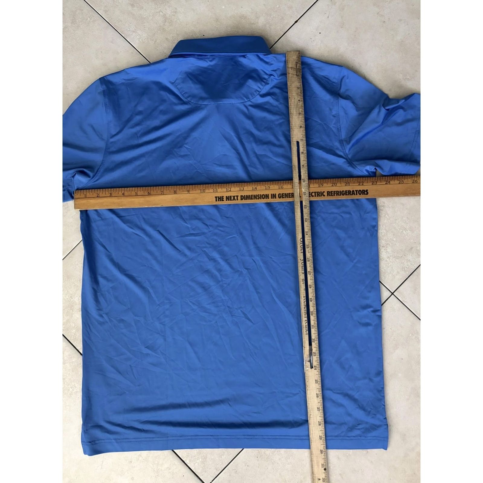 Vintage Donald Ross Polo Shirt Mens Large Blue Embroidered Sport Golf Performance Lightweight Short Sleeve Wrinkle Resistant Breathable Size US L / EU 52-54 / 3 - 6 Thumbnail