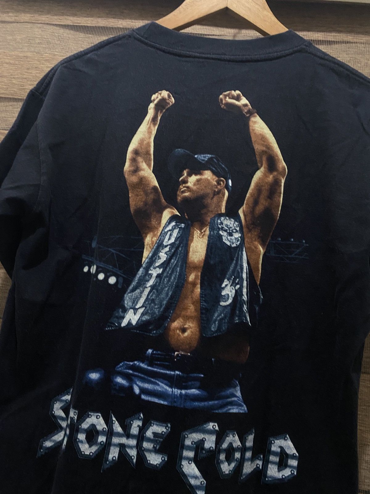 Other × Vintage Vintage 90s Austin Stone Cold XRAY Michael Tee Size US M / EU 48-50 / 2 - 4 Thumbnail