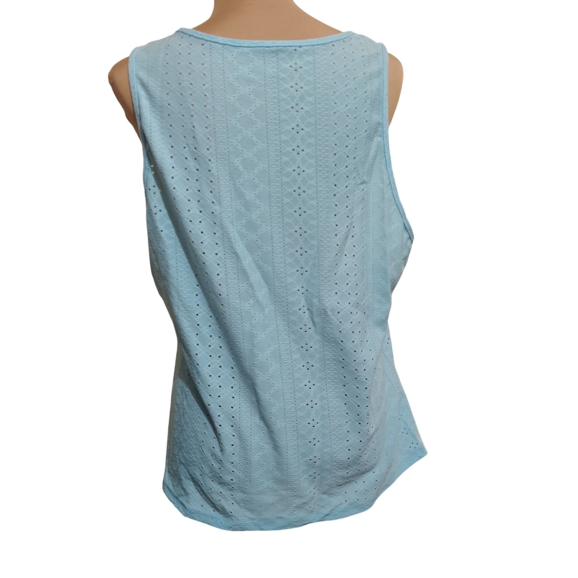 Shein Shein Curve Womens Plus Size Tank Top Eyelet Wrap Side Butto Size 3XL / US 20-22 - 3 Thumbnail
