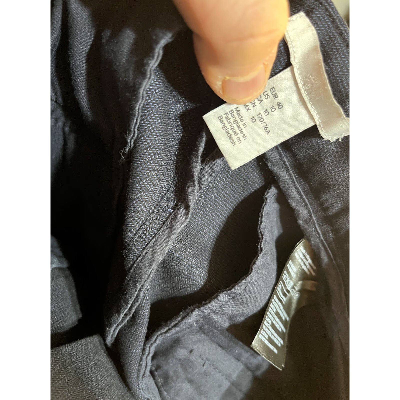 H&M H&M Dress Pants Women Size 10 Navy Business Casual Pants Regular Flat Front Ankle Zip Boys? Size 32" / US 10 / IT 46 - 5 Thumbnail