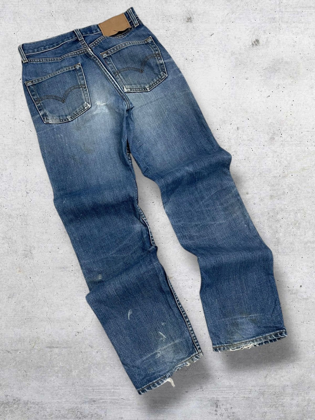 Levi's Vintage Clothing VINTAGE 501 LEVIS USA DESIGNER 90S OG OLD RIPPED MUD DENIM Size US 26 / EU 42 - 10 Thumbnail