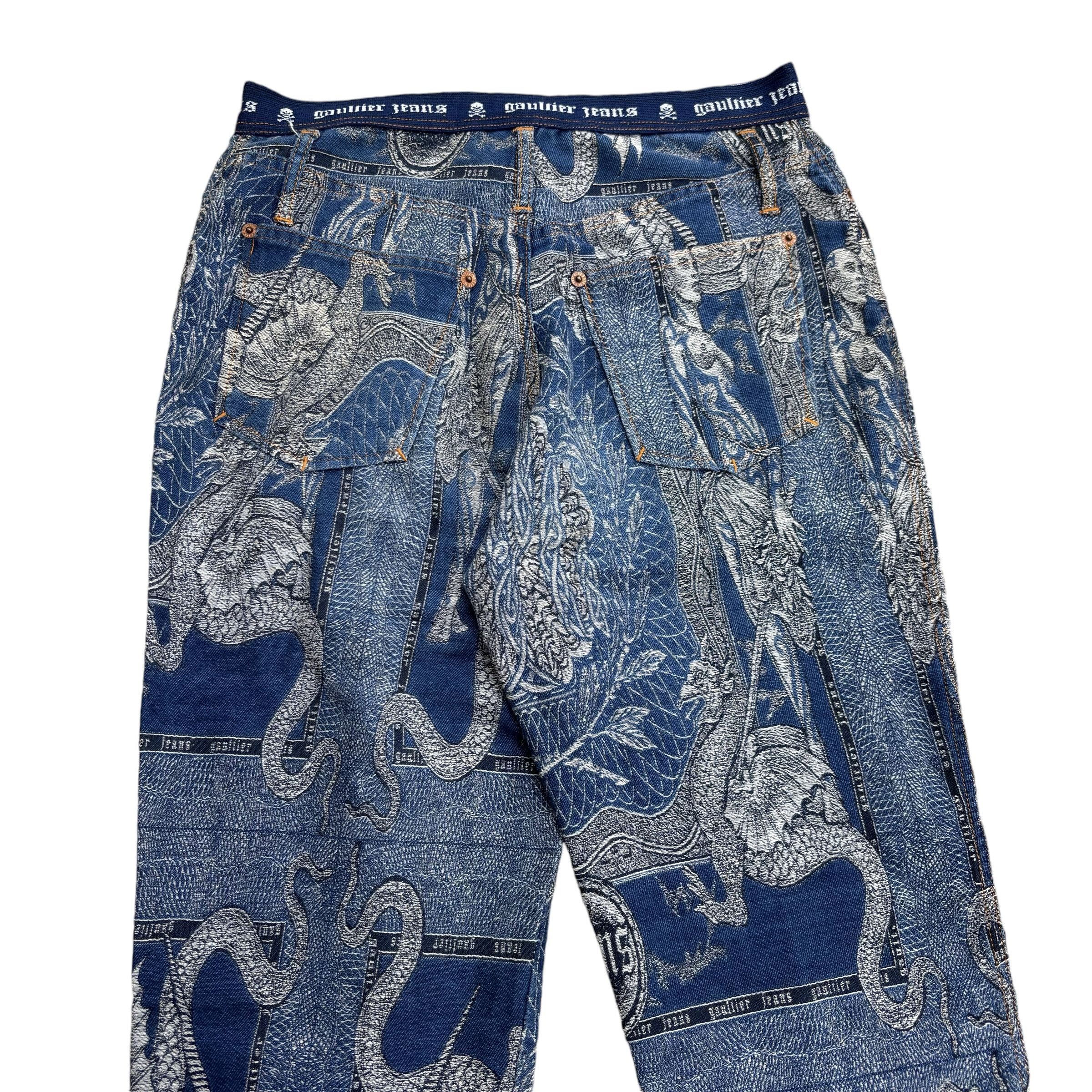 Jean Paul Gaultier FW 95 Jean Paul Gaultier Dragon Tattoo Pants Size US 28 / EU 44 - 7 Thumbnail