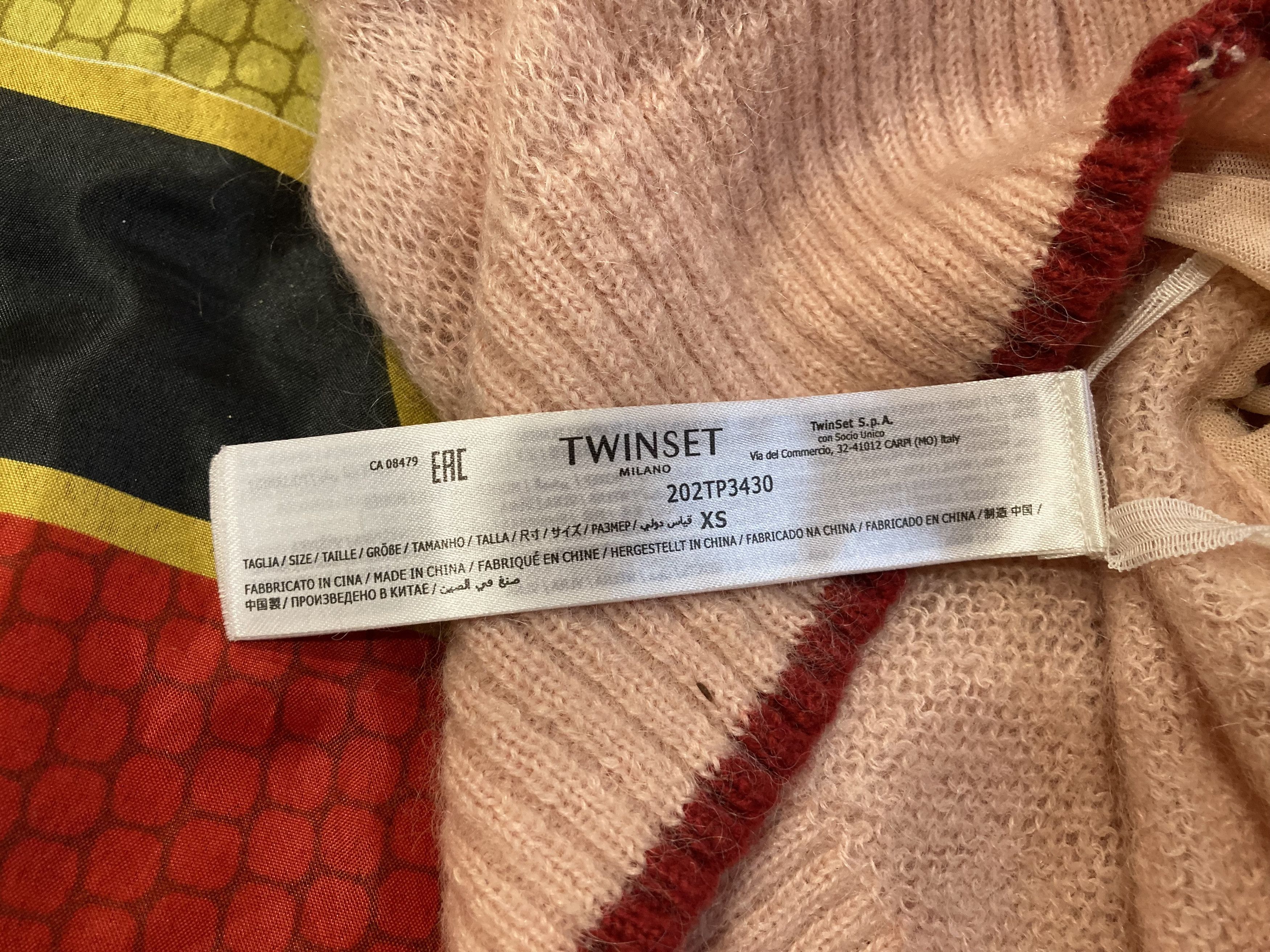 TWINSET Twinset Milano Floral embroidery pullover in peach color Size XS / US 0-2 / IT 36-38 - 5 Thumbnail
