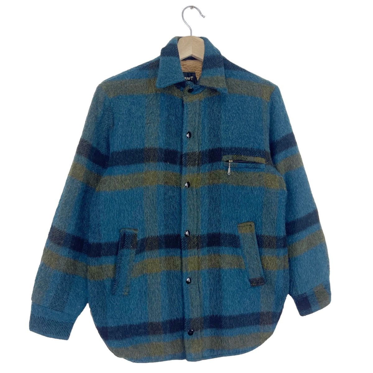JCPenney × Towncraft × Vintage 70’s Penneys Fleece Lined Wool Plaid Jacket Size US M / EU 48-50 / 2 - 6 Thumbnail