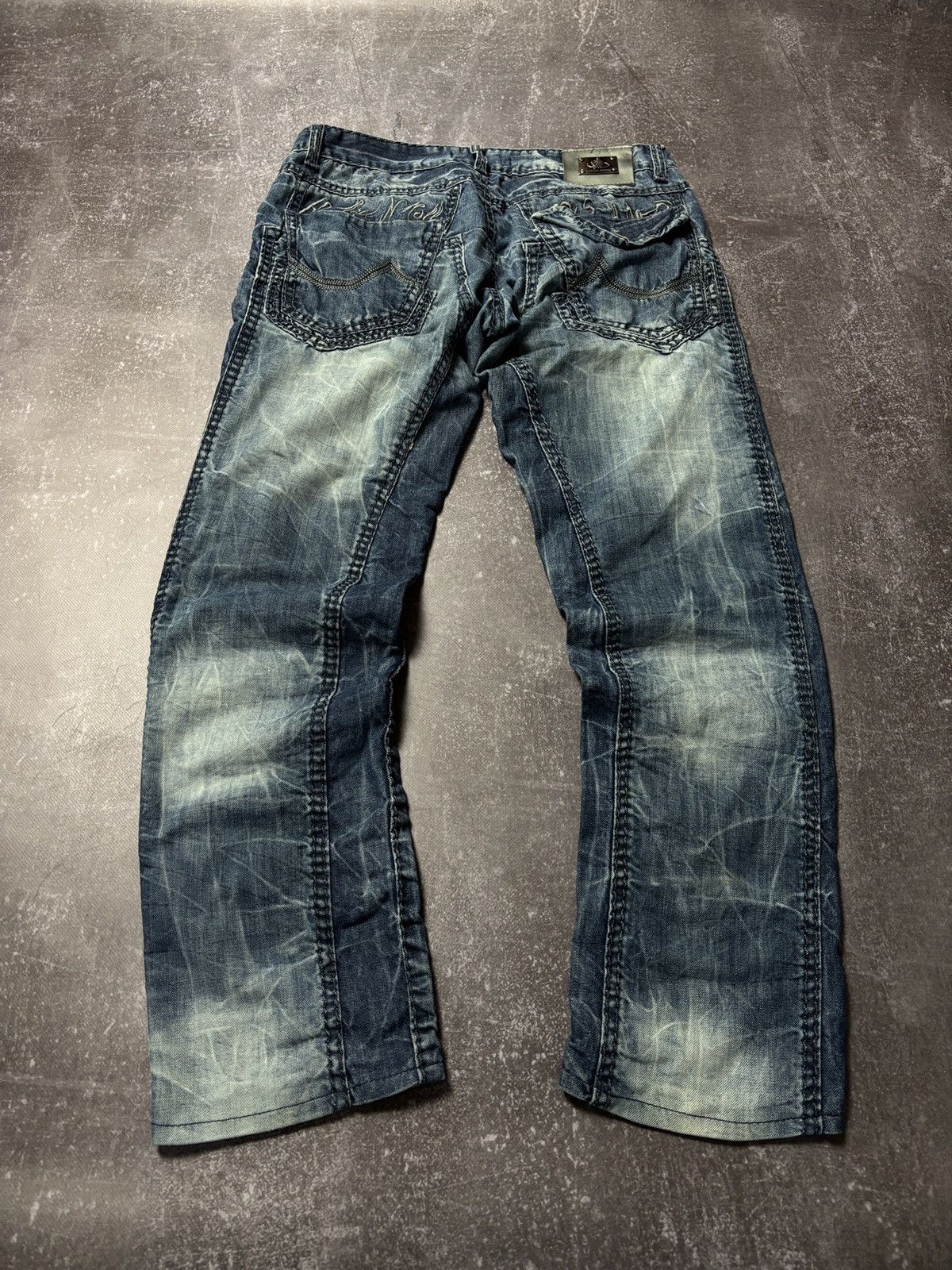 Pre-owned Hysteric Glamour X If Six Was Nine Crazy Flared Vintage Y2k Jeans If Six Was Nine Style In Blue