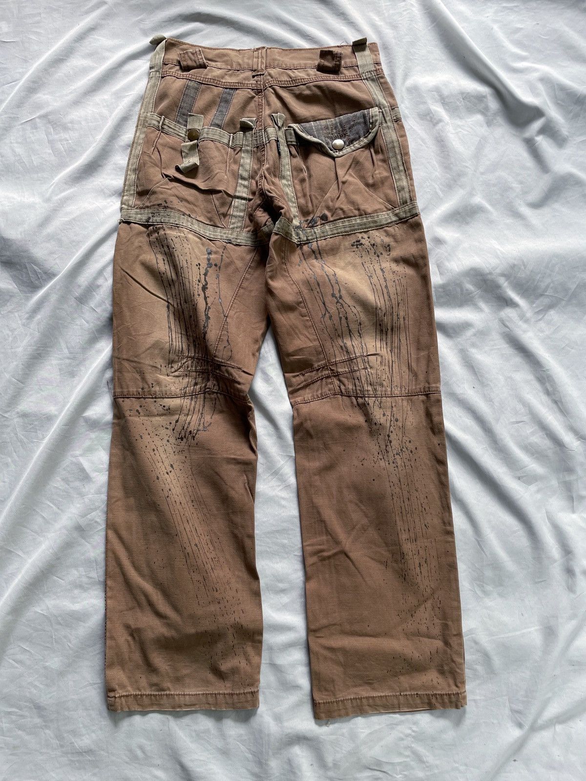 If Six Was Nine JAPANESE STYLE PANTS DISTRESSED PAINTED PANTS Size US 29 - 2 Thumbnail