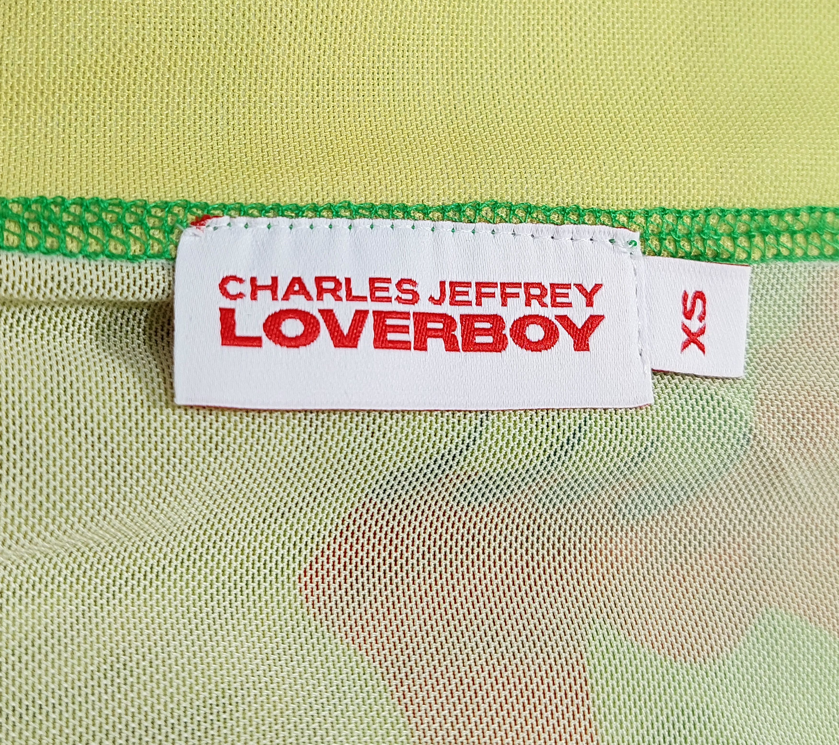 Charles Jeffrey LOVERBOY mesh graphic wrap skirt - multi XS Size 25" / US 0 / IT 36 - 3 Thumbnail