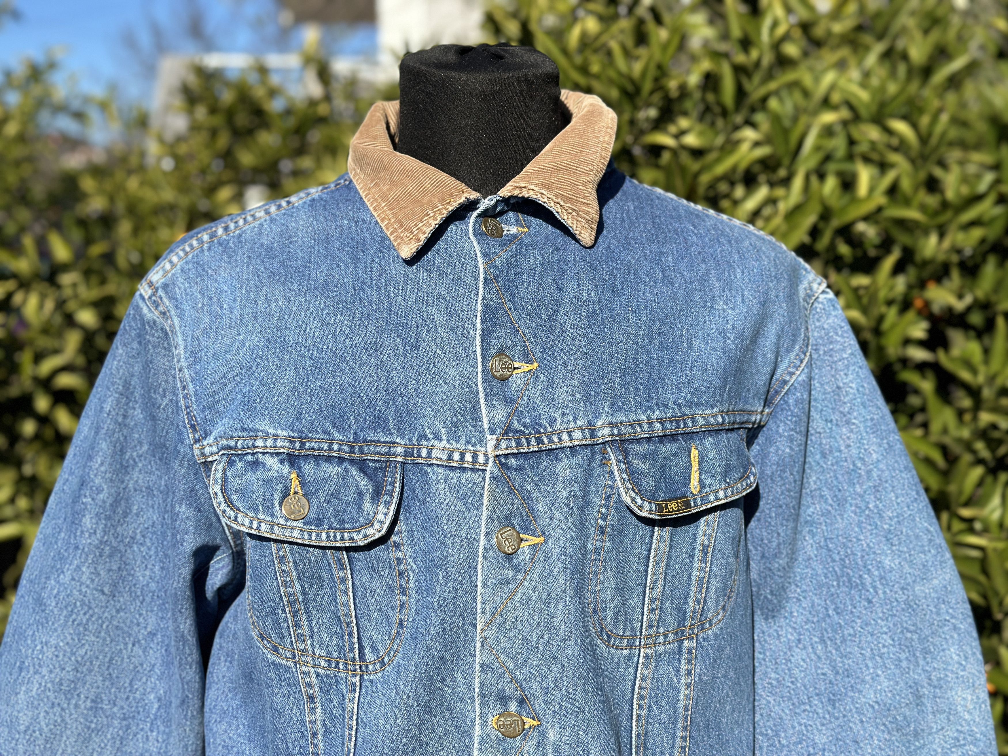 Lee 80s Lee Storm Rider 101 Flannel Bomber Jeans Jacket Size 46 Size US S / EU 44-46 / 1 - 3 Thumbnail