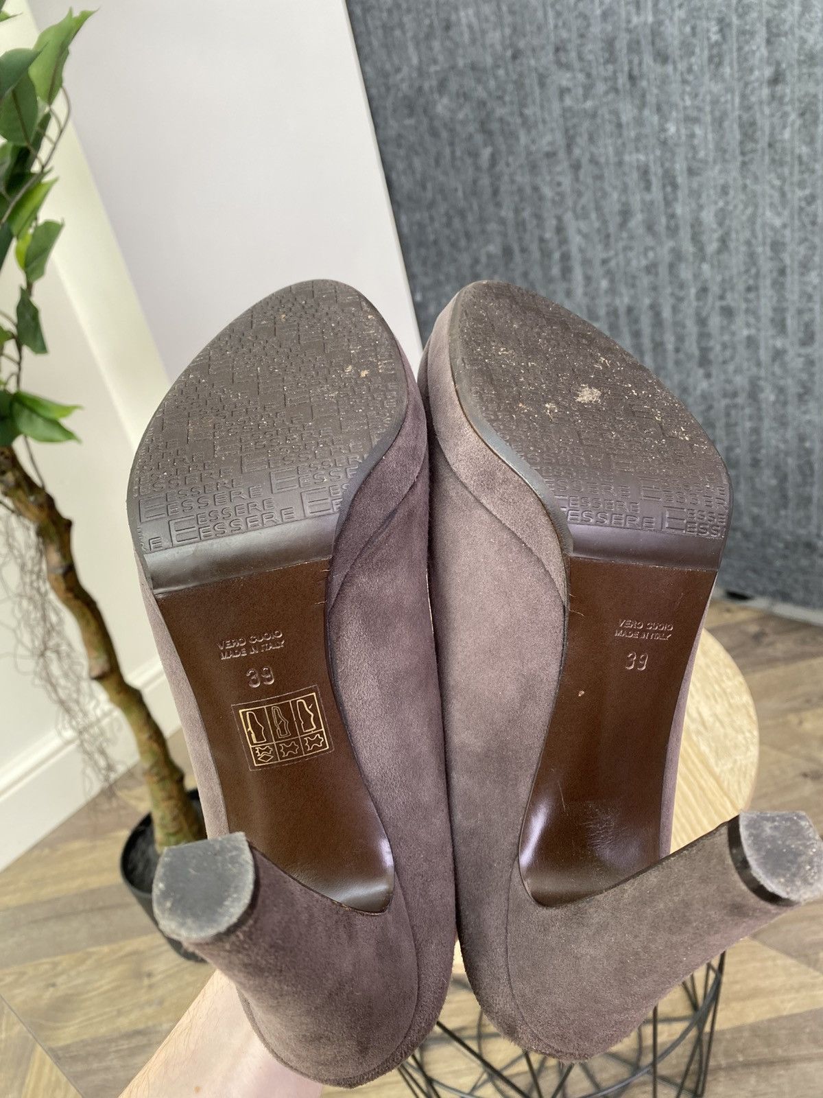 Other Essere Suede Pumps Heels Embellished Buckle High Heel Shoes Size US 9 / IT 39 - 10 Thumbnail
