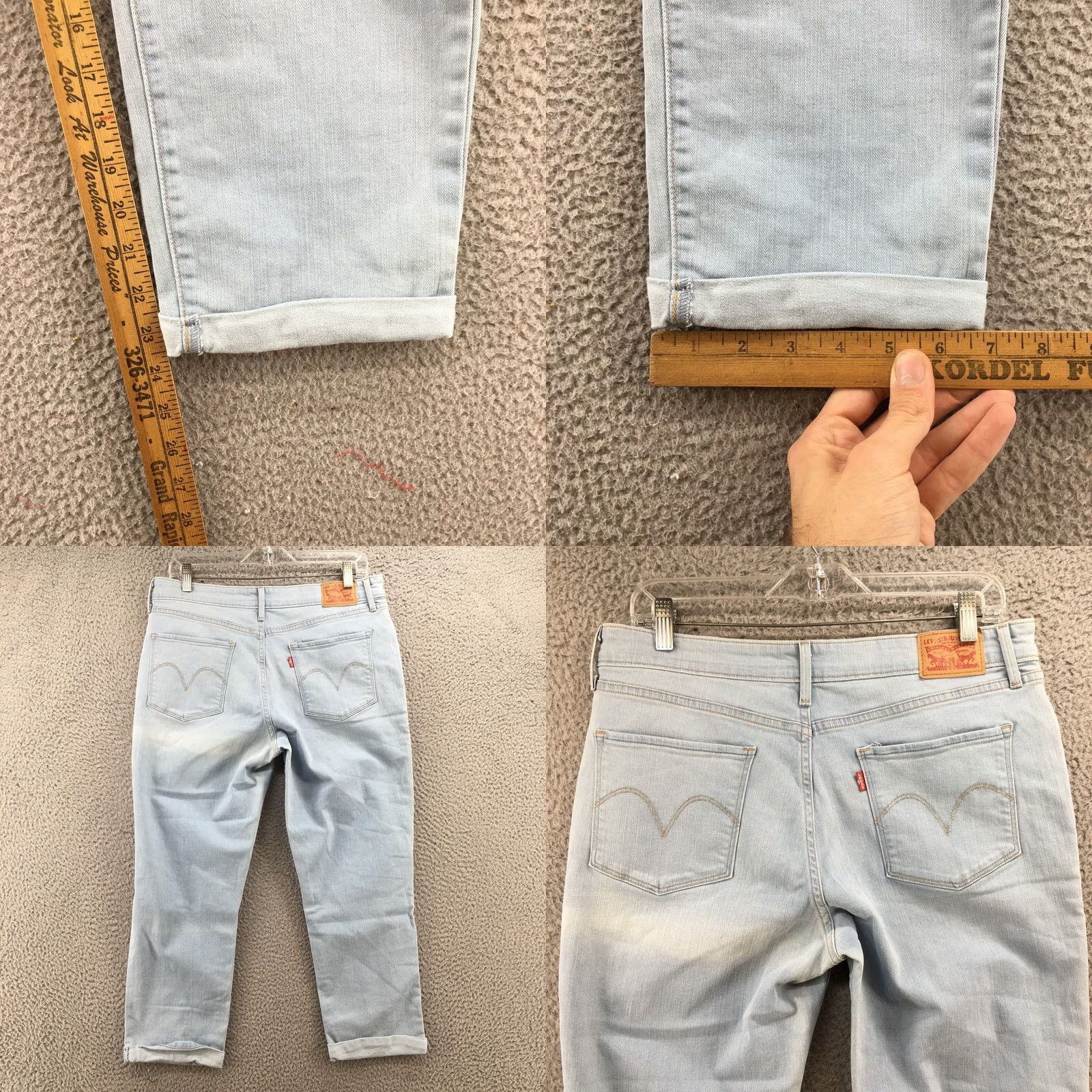 Levi's Levi's Capri Jeans Women's 32 Blue Denim Mid Rise Cotton Blend Jeans Capri Womens Size 24" / US 00 / IT 34 - 8 Thumbnail