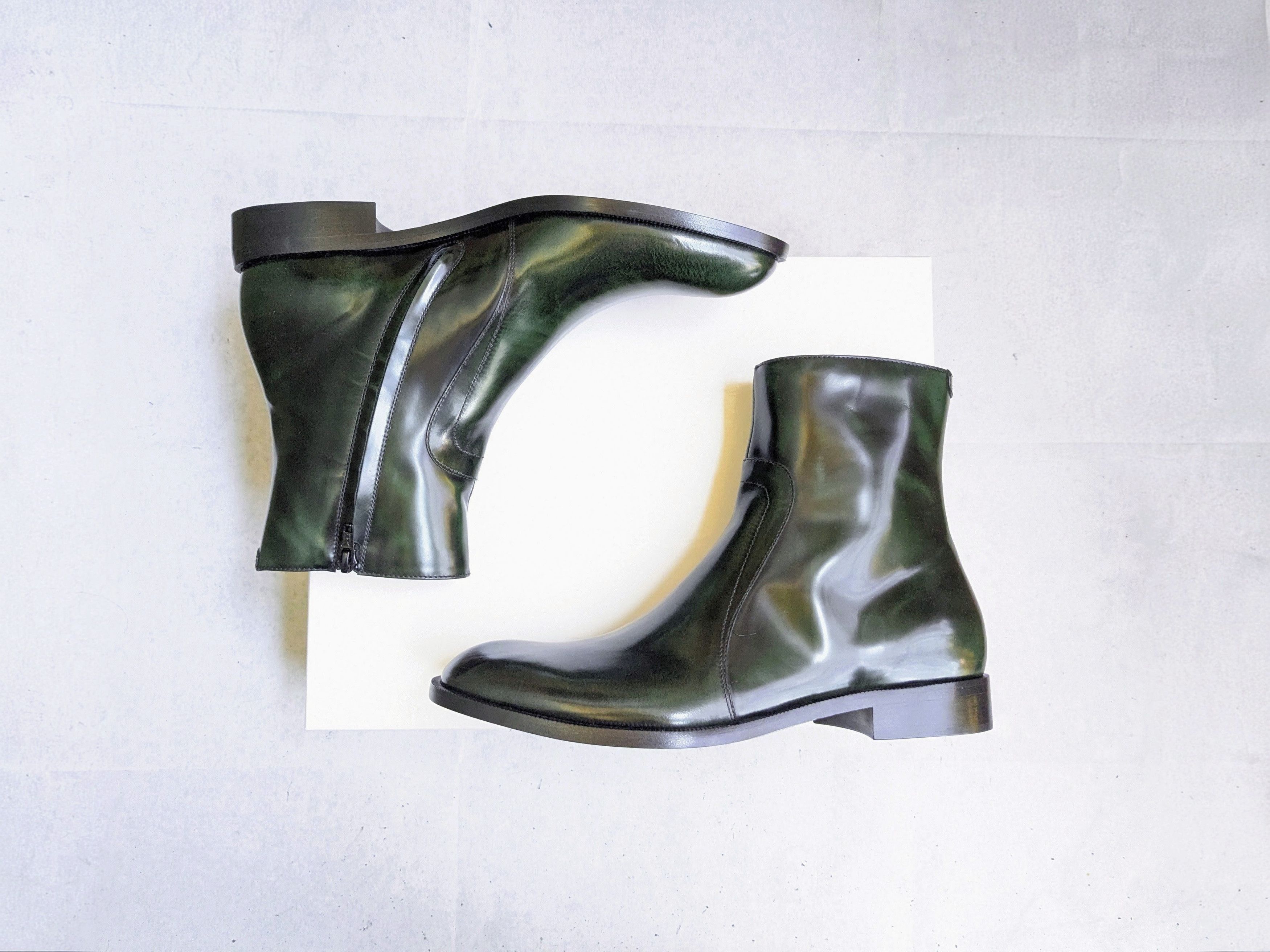 Maison Margiela Maison Margiela Side Zip Boots Green Black 10 43 Size US 10 / EU 43 - 1 Thumbnail