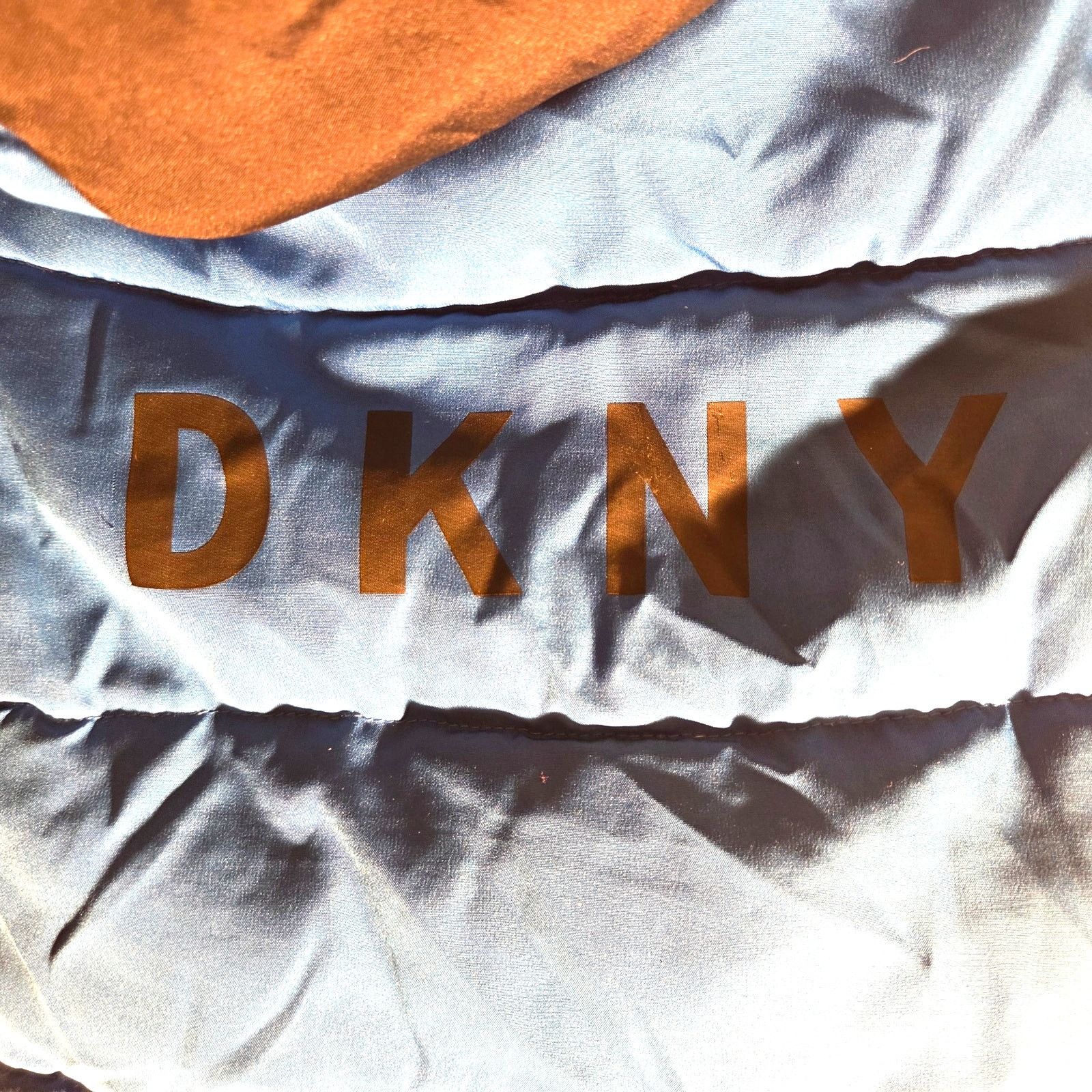 DKNY DKNY Blue & Black Puffy Hoodie Winter Jacket - 18M Size US XXS / EU 40 - 6 Thumbnail