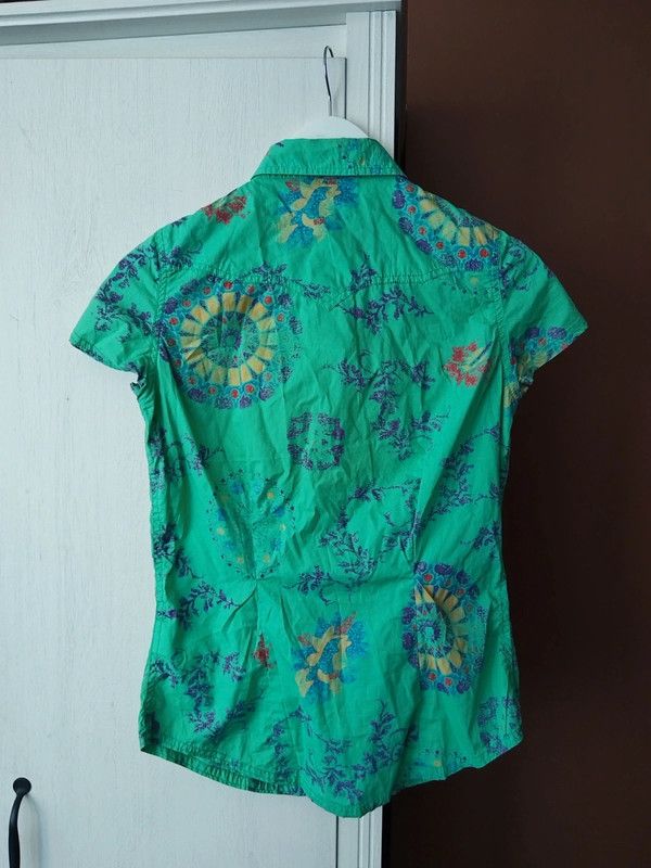 Vintage × Wrangler Wrangler vintage shirt short sleeve Size S / US 4 / IT 40 - 4 Thumbnail