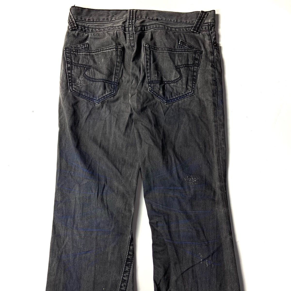 Japanese Brand Semantic Design Flare Denim Jeans Pants Size US 34 / EU 50 - 3 Thumbnail