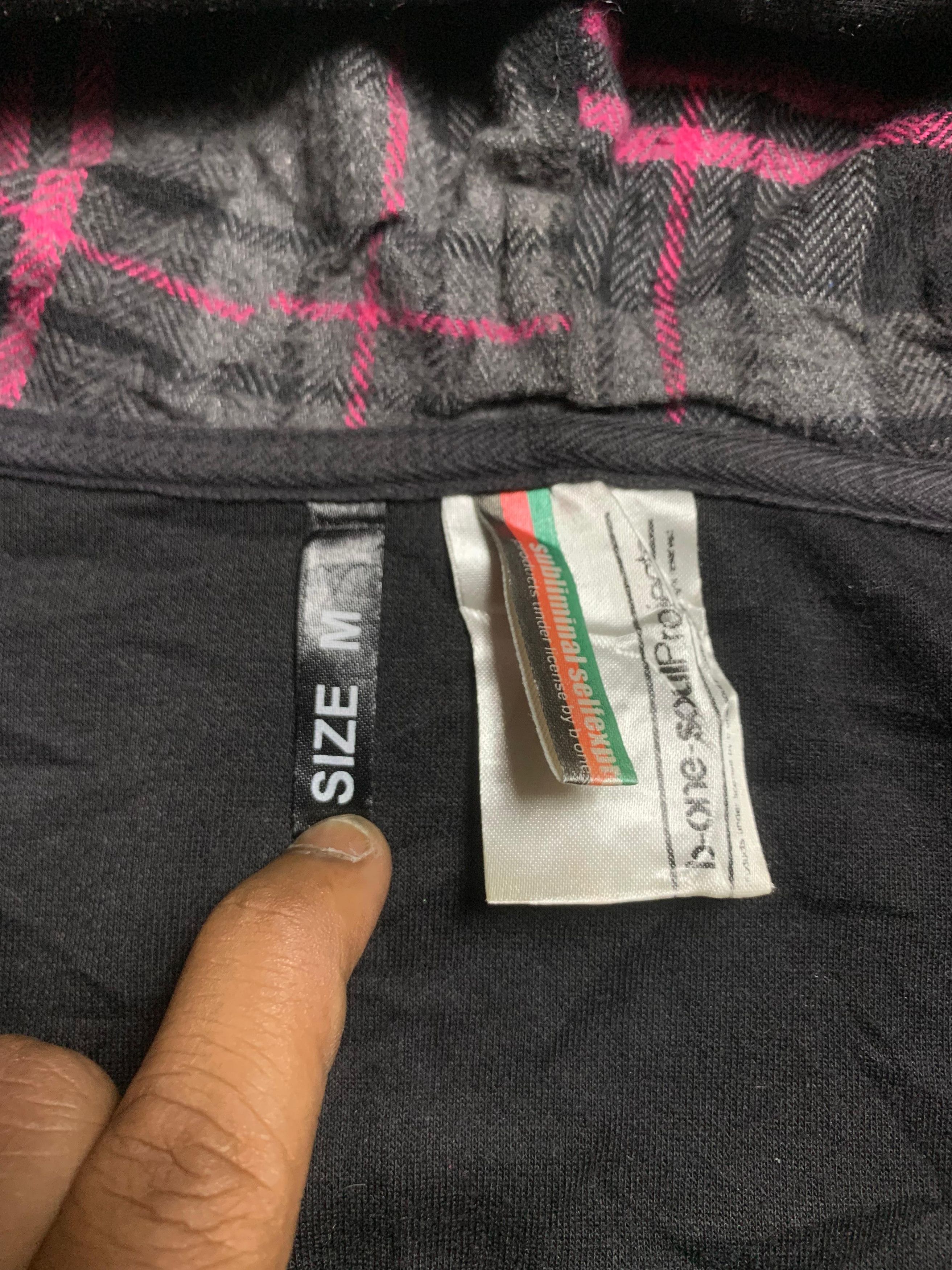 Japanese Brand Y2K B One Soul Japanese Poem Punk Style Black Zip Hoodie Size US M / EU 48-50 / 2 - 6 Thumbnail