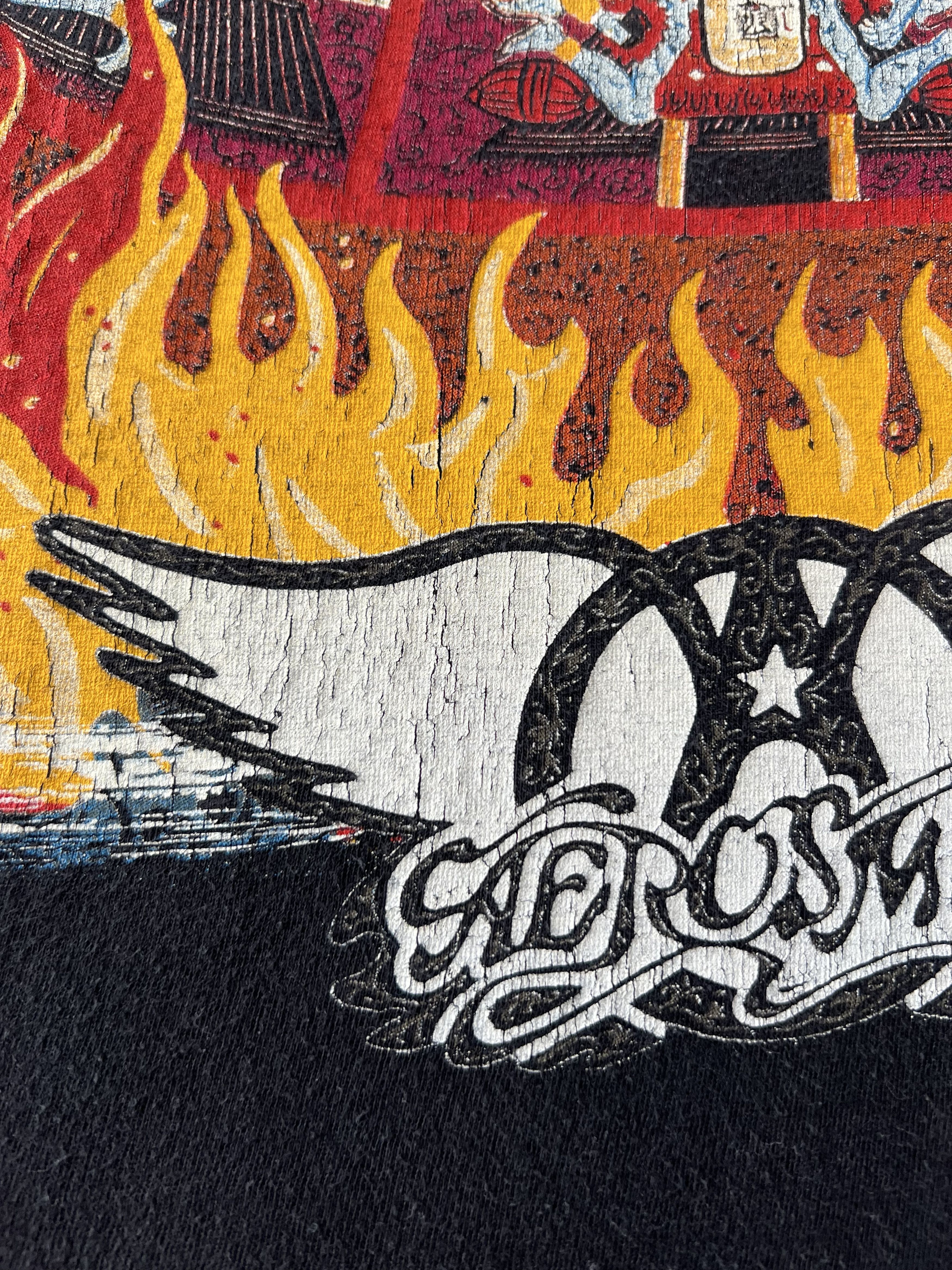 Band Tees Vintage 1997 Aerosmith Nine Lives Black T-shirt Size US L / EU 52-54 / 3 - 7 Thumbnail
