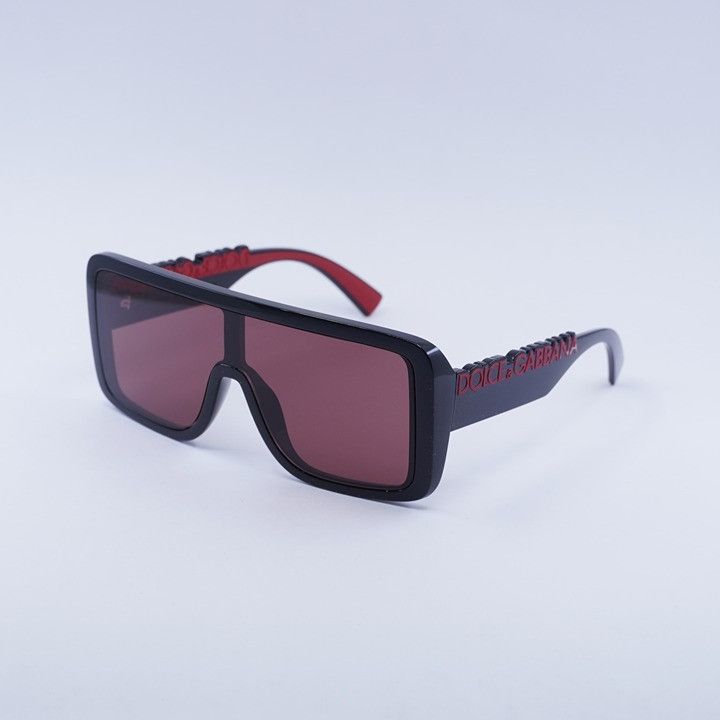 Dolce & Gabbana Dolce & Gabbana DG6204 501/75 Sunglasses Shiny Black Shield Size ONE SIZE - 1 Thumbnail