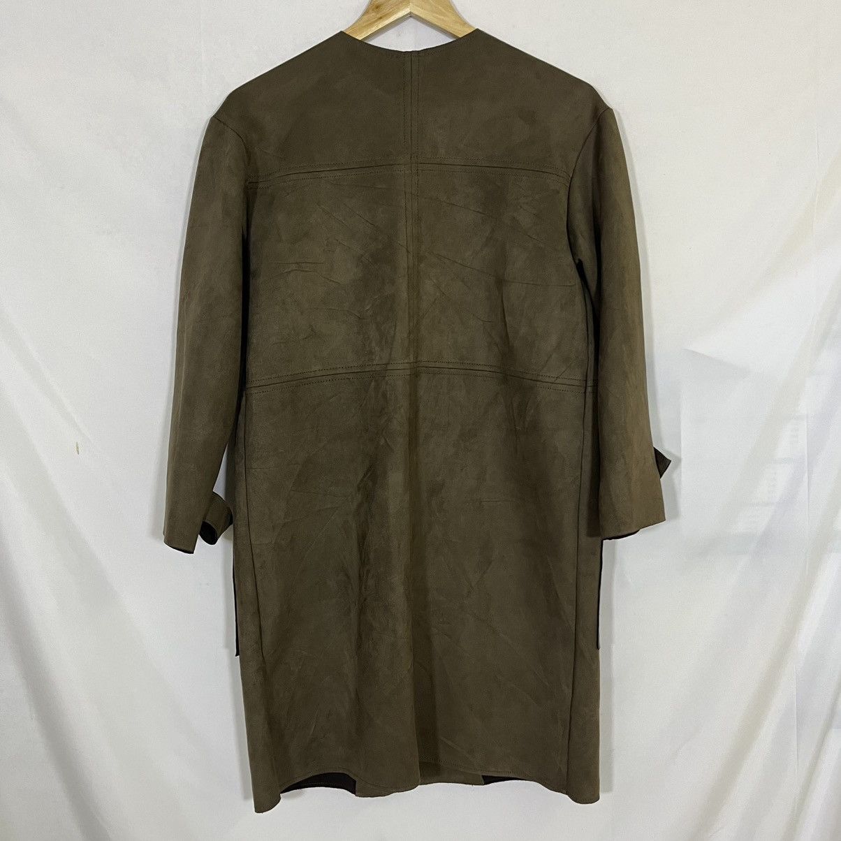 Zara ZARA BUTTON UP SUEDE LONG JACKET Size S / US 4 / IT 40 - 7 Thumbnail