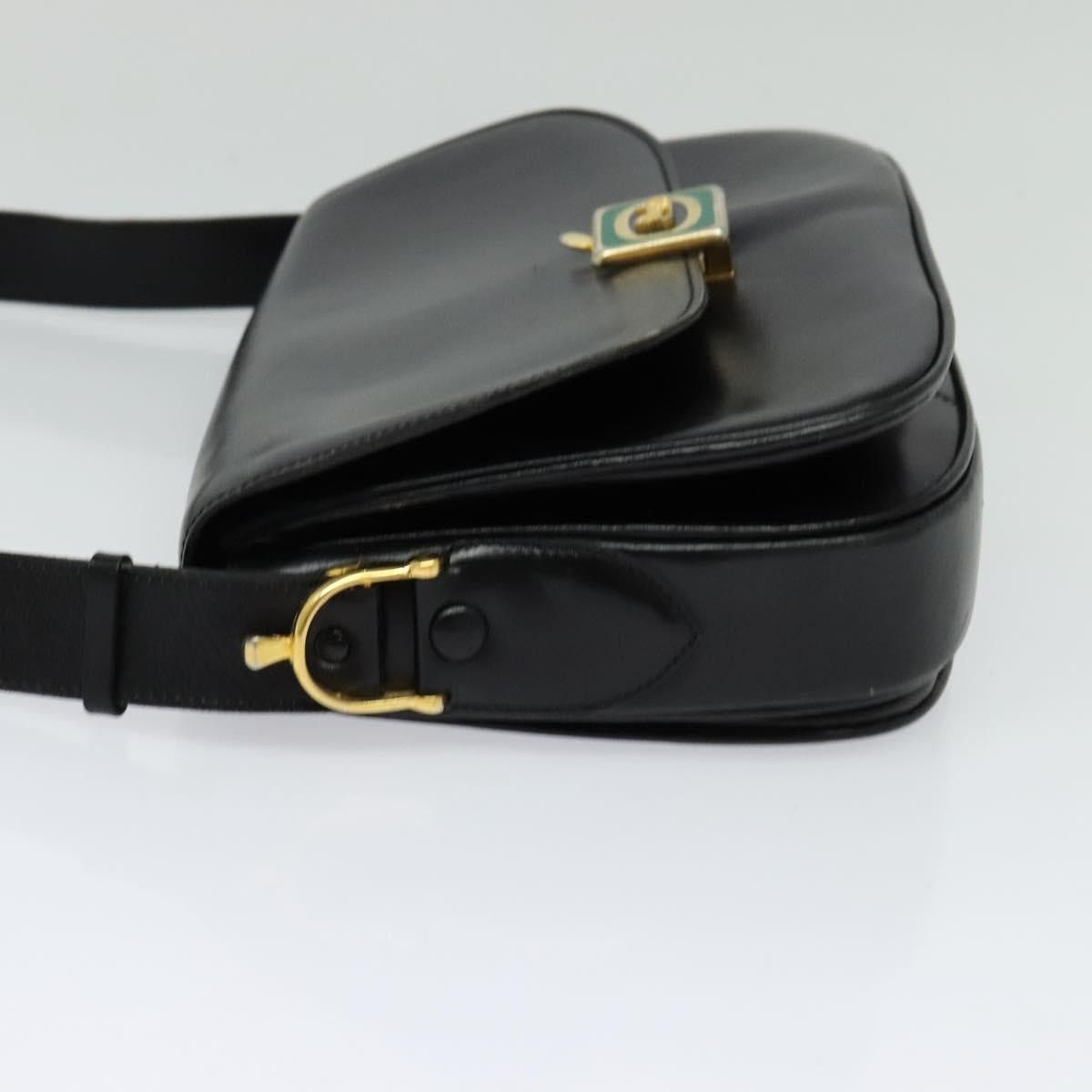 Celine CELINE Shoulder Bag Leather Black Gold Size ONE SIZE - 4 Thumbnail