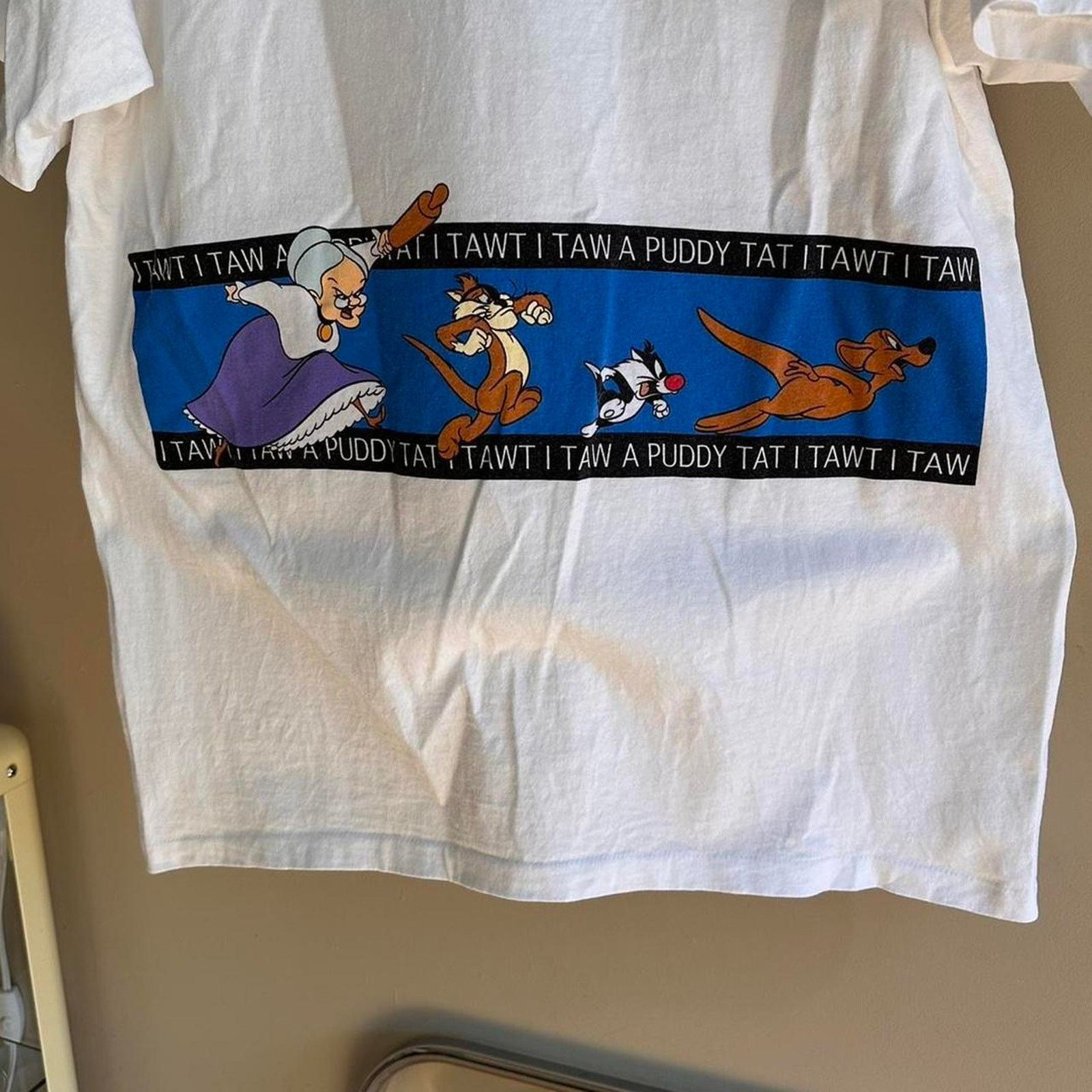 Cartoon Network × Vintage Vintage 1996 Looney Tunes Shirt Size US XL / EU 56 / 4 - 7 Thumbnail