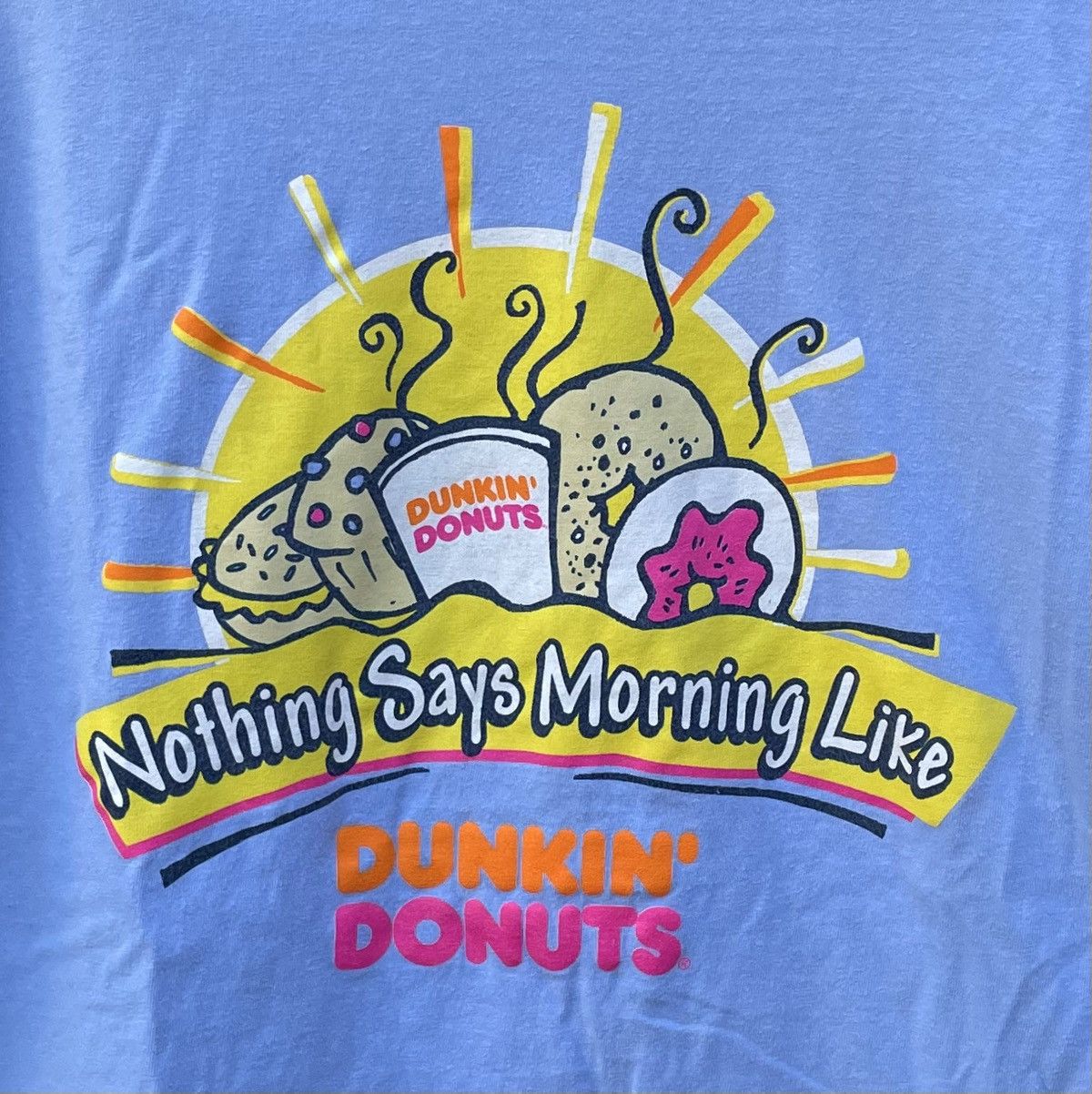 Hanes 90s Hanes Dunkin Donuts “nothing Says Morning Like” T Shirt Size US XL / EU 56 / 4 - 3 Thumbnail