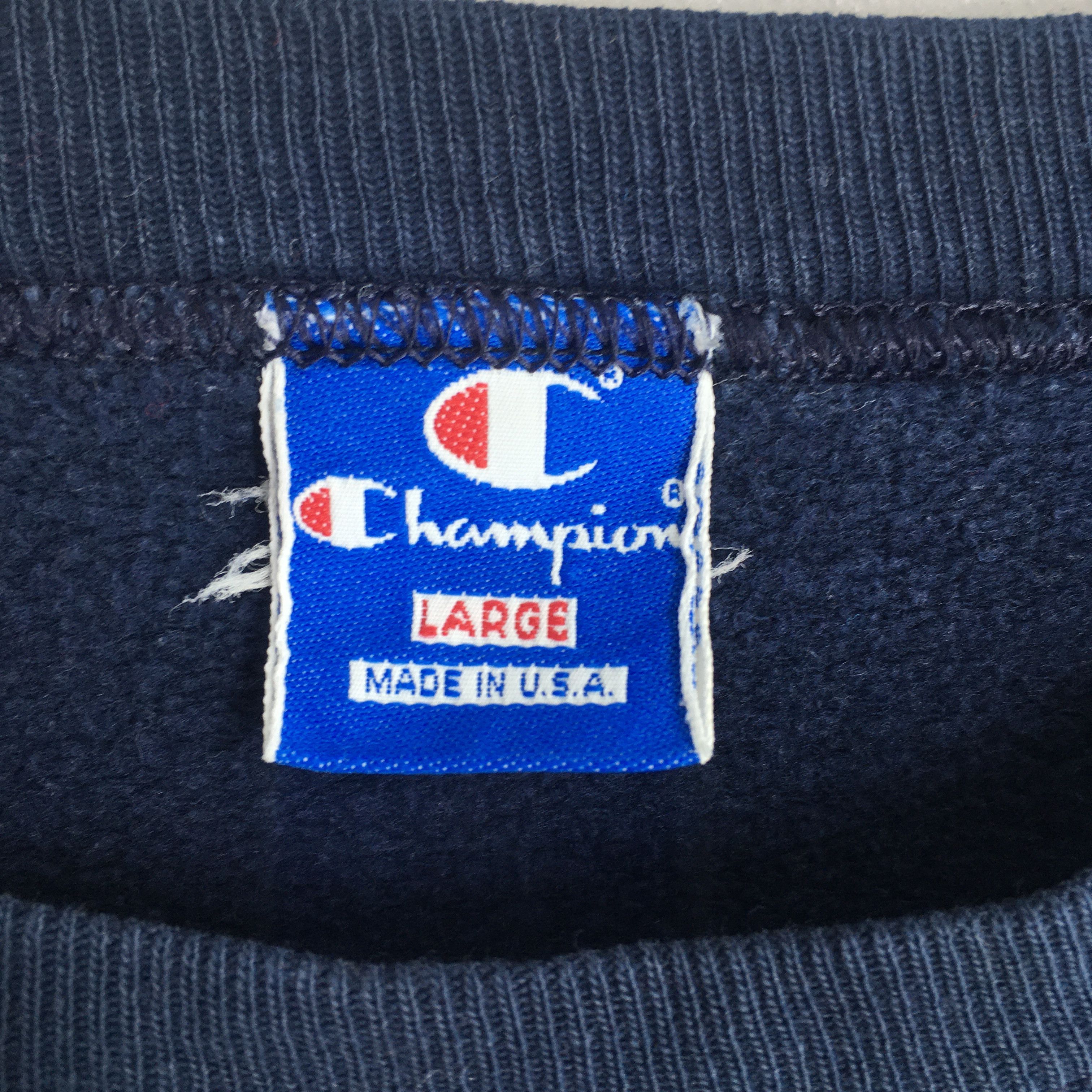 Champion × Vintage Vintage 90s Champion Sportswear Blue Sweatshirt Large Size US L / EU 52-54 / 3 - 5 Thumbnail