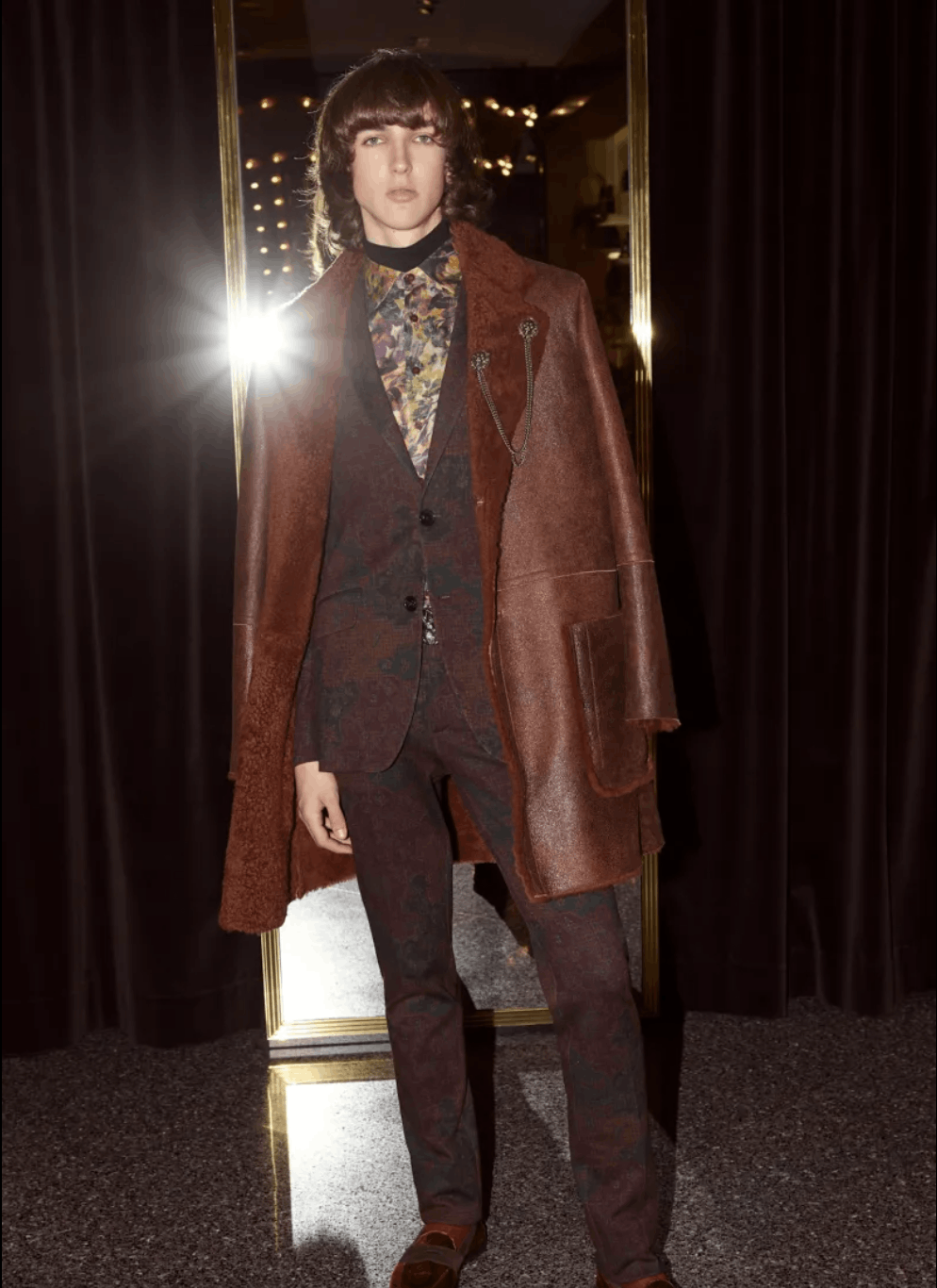 Etro Very Rare Runway Lambskin Shearling Coat from Etro Size US M / EU 48-50 / 2 - 1 Thumbnail