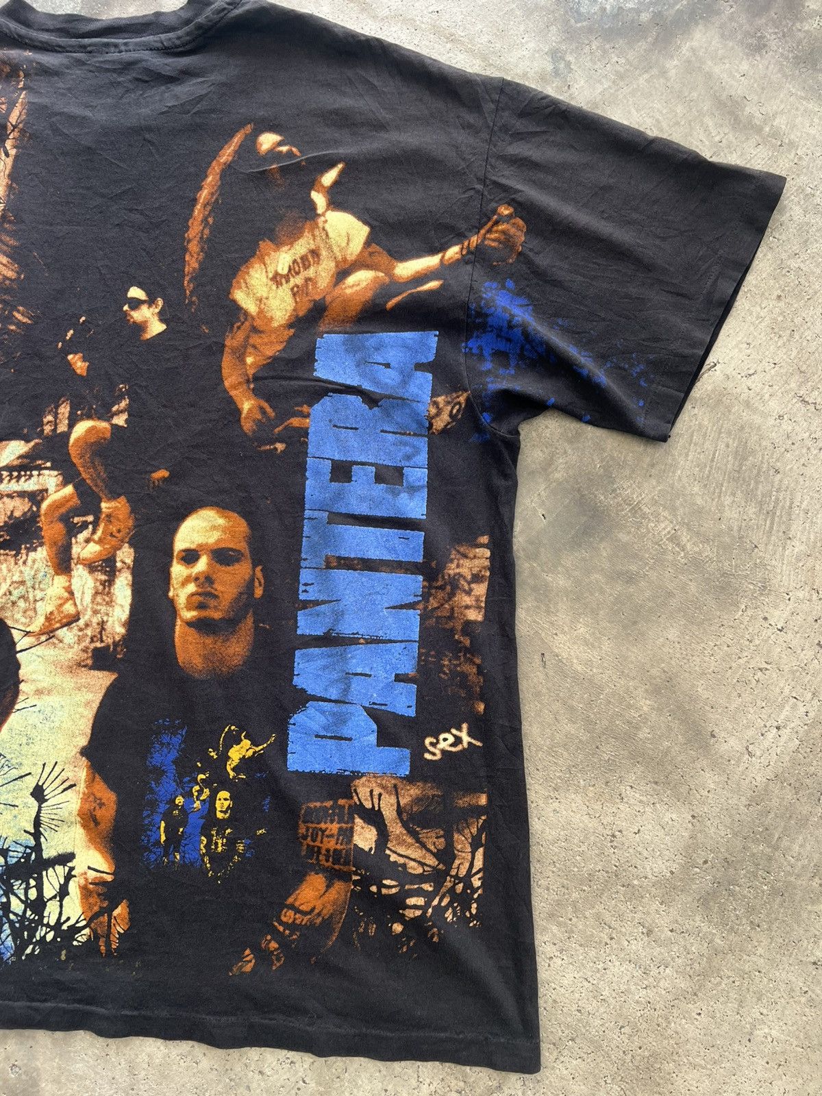 Band Tees Vintage 1993 Pantera All Over Print AOP Winterland Tee Size US XL / EU 56 / 4 - 18 Thumbnail