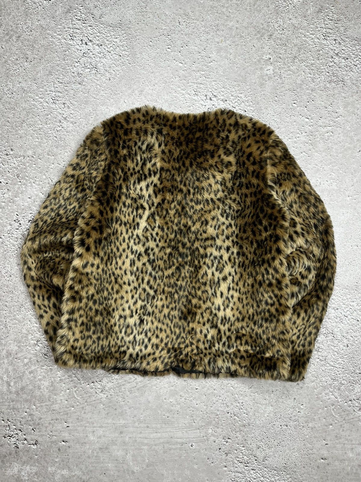 Other Y2K Faux Fur Leopard Print Jacket Retro 2000s Style Size L / US 10 / IT 46 - 9 Thumbnail
