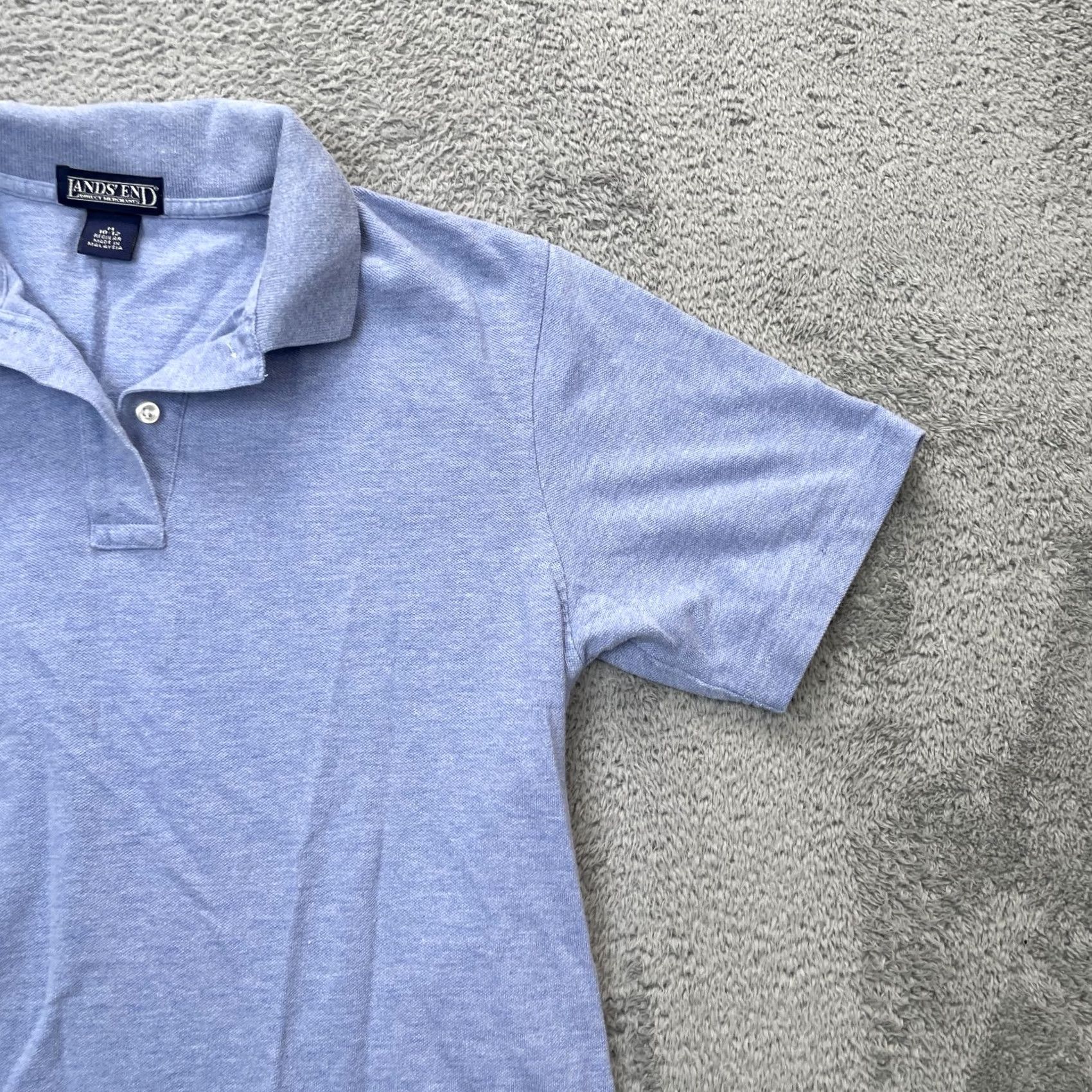 Lands' End VINTAGE Lands' End Polo Shirt Mens M Blue Cotton 100% Button Collared Short Sleeve Sports Casual Travel Golf Tennis Mens Size US M / EU 48-50 / 2 - 3 Thumbnail