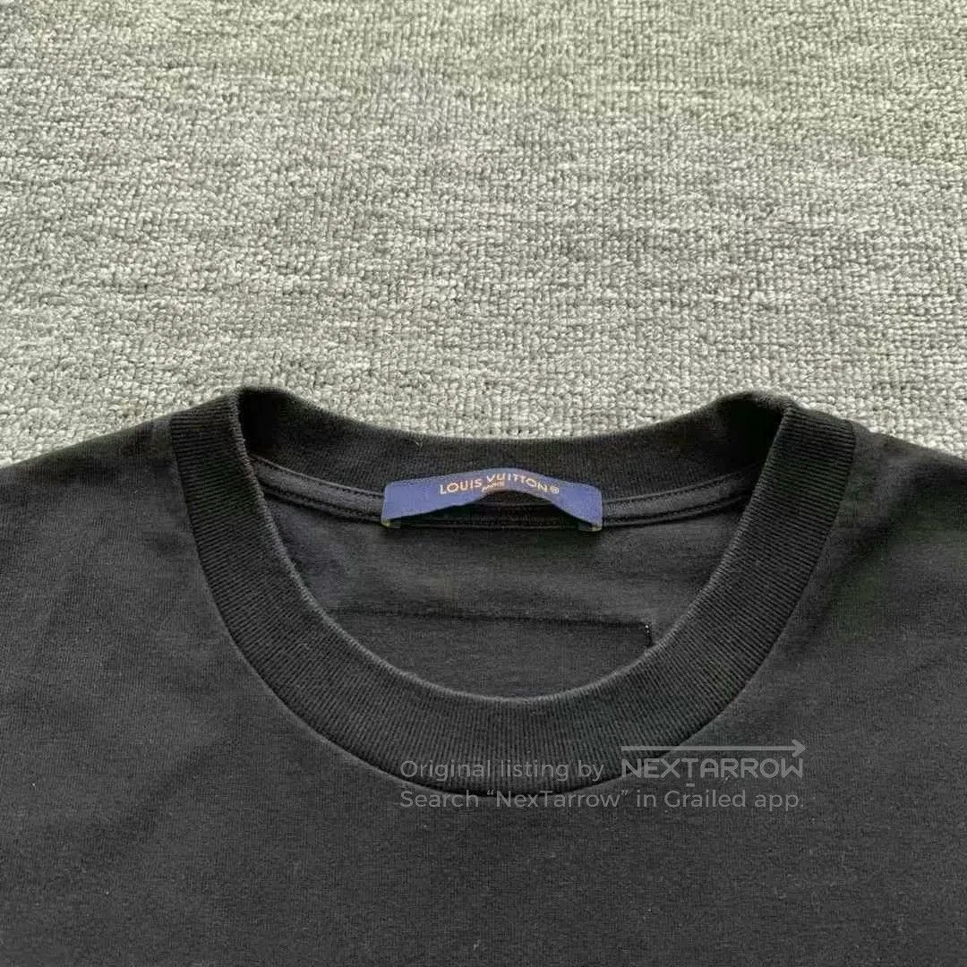 Louis Vuitton lv black embellished embroidered short sleeve shirt. Size US M / EU 48-50 / 2 - 3 Thumbnail