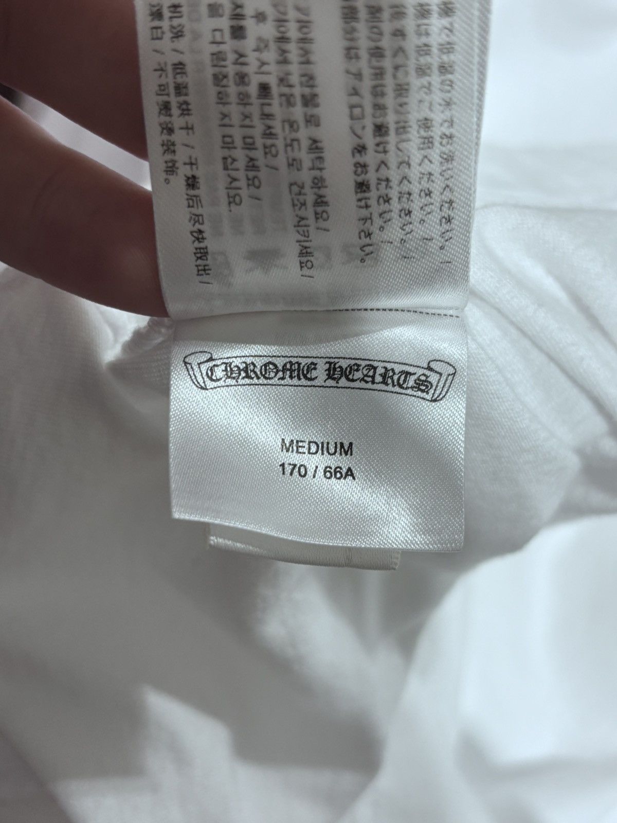 Chrome Hearts Chrome Hearts Scroll Logo White Tee Size US M / EU 48-50 / 2 - 11 Thumbnail