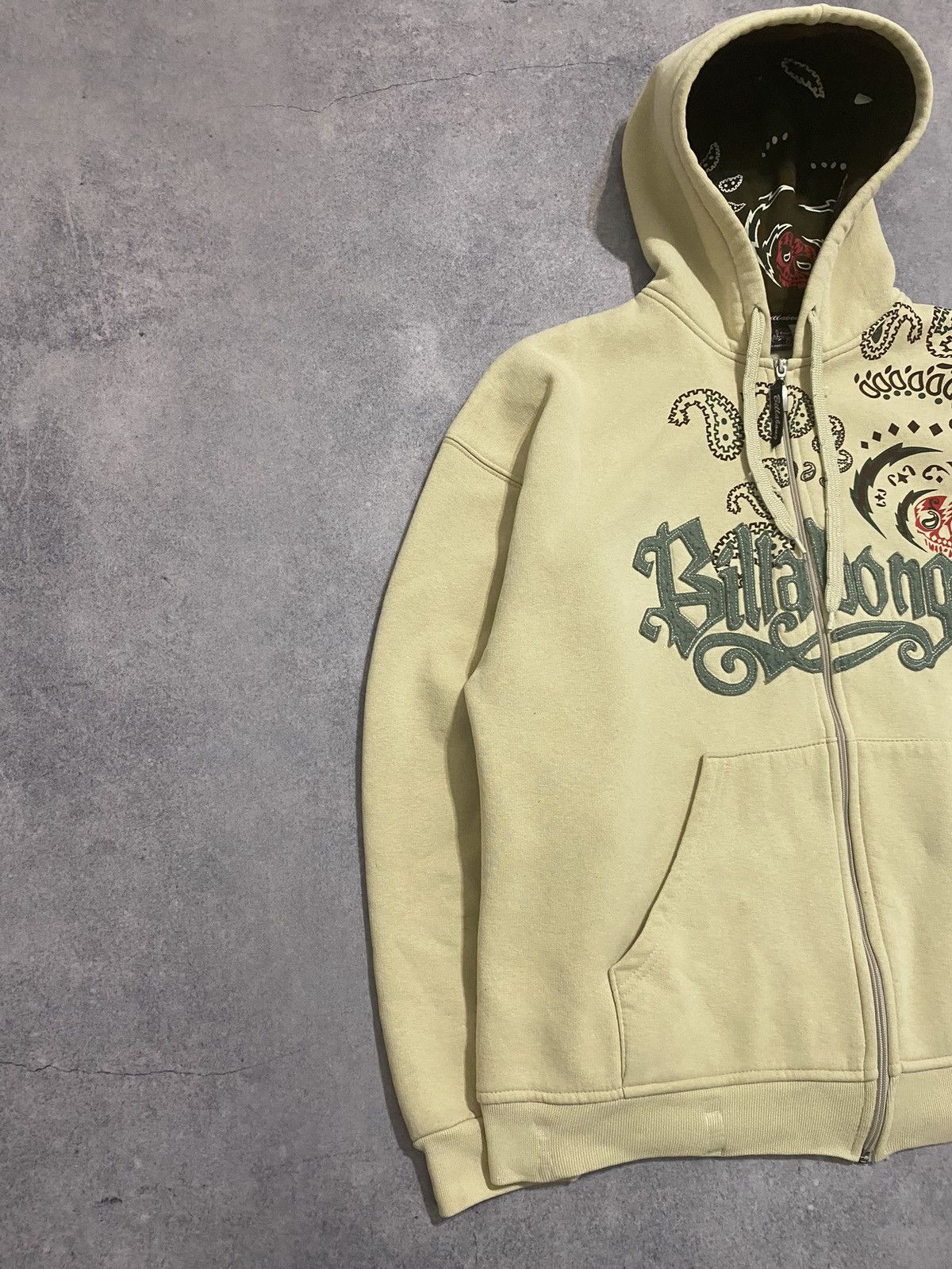 Billabong Vintage Billabong Beige Zip Hoodie Made In Australia Size US XL / EU 56 / 4 - 2 Thumbnail