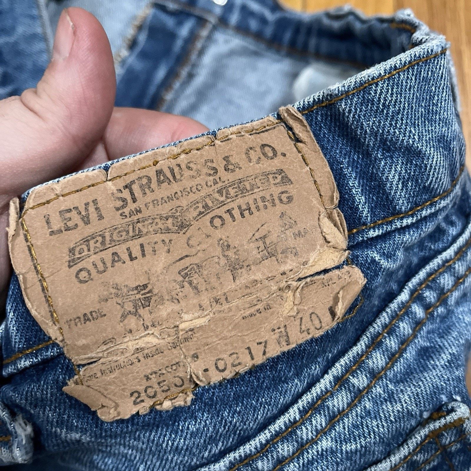 Levi's VTG Levis 20505-0217 Denim Jeans Orange Tab 38x31 USA Fade Size US 38 / EU 54 - 9 Thumbnail