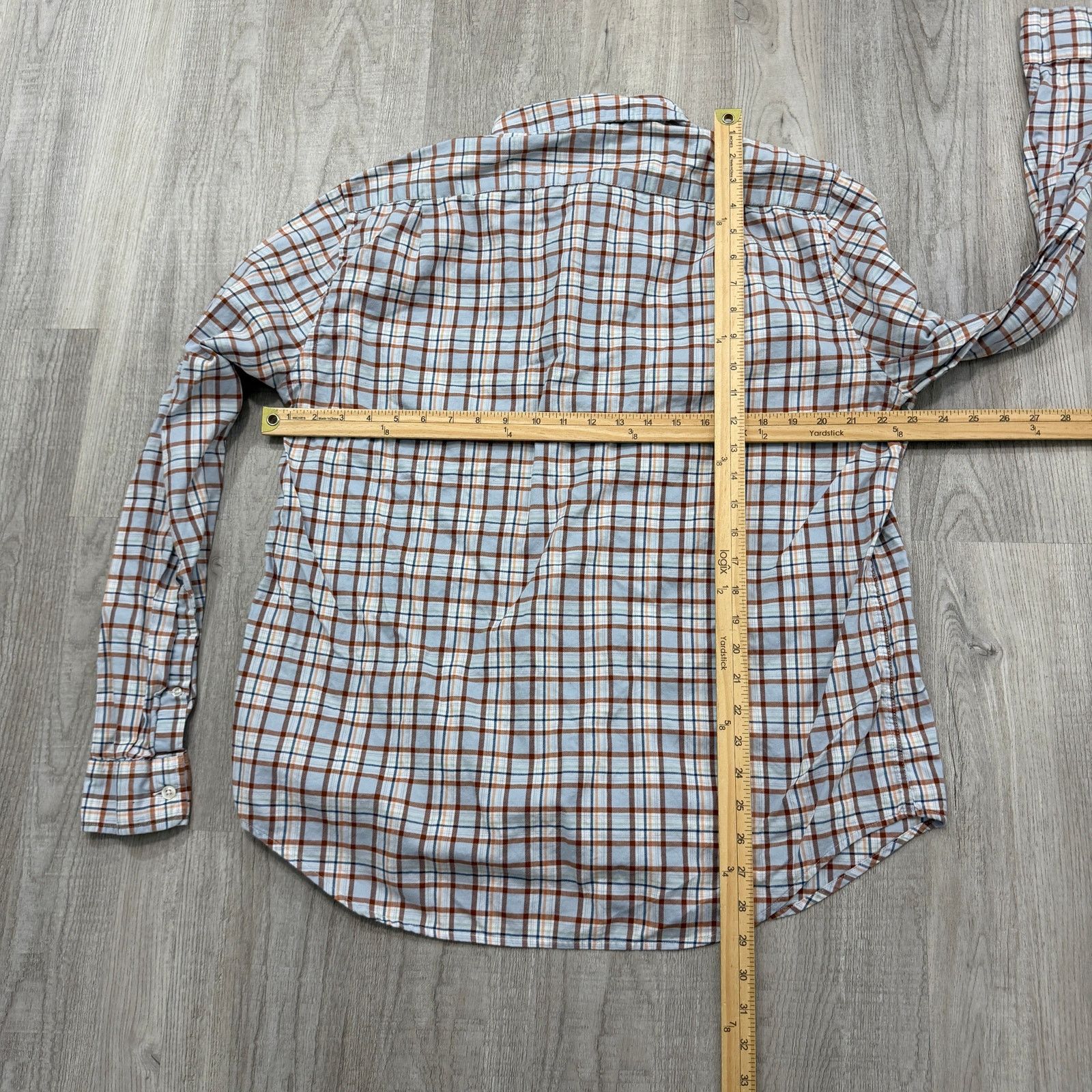 Lacoste Lacoste Button Shirt Mens Extra Large Blue Plaid Regular Fit Size US XL / EU 56 / 4 - 7 Thumbnail