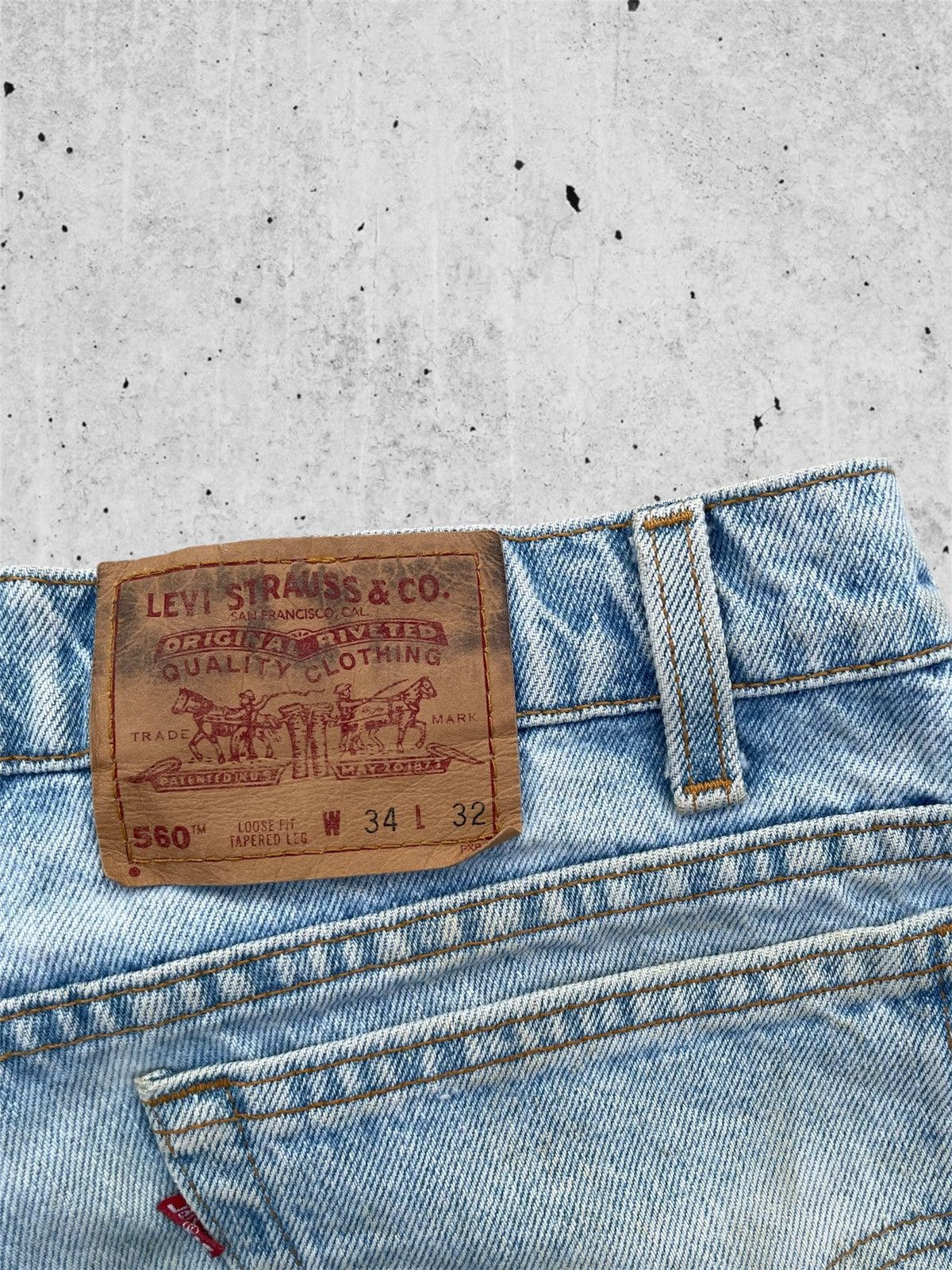 Jean × Levi's 🔥 Levi's 560 Rusty Distressed Denim W32🔥 Size US 32 / EU 48 - 12 Thumbnail