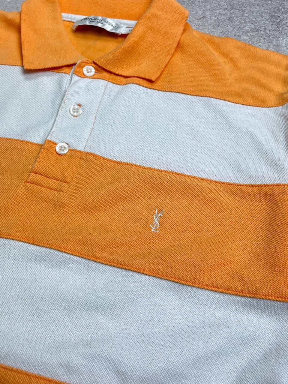 Other Vintage YSL Yves Saint Laurent Striped Polo Shirt M Size US M / EU 48-50 / 2 - 6 Thumbnail