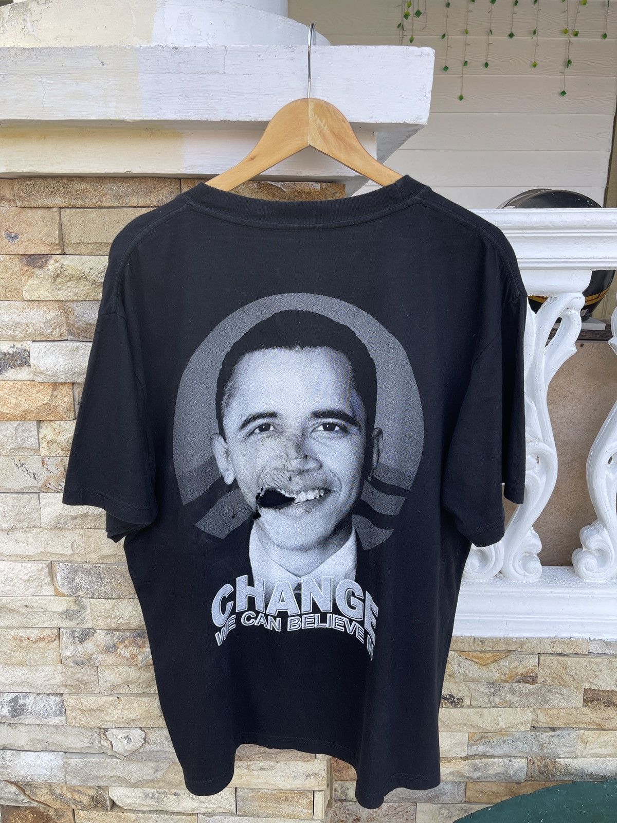 Rap Tees × Vintage Last Drop🔥Vtg OBAMA President’s Change We Can Believe In Tee Size US XL / EU 56 / 4 - 2 Thumbnail