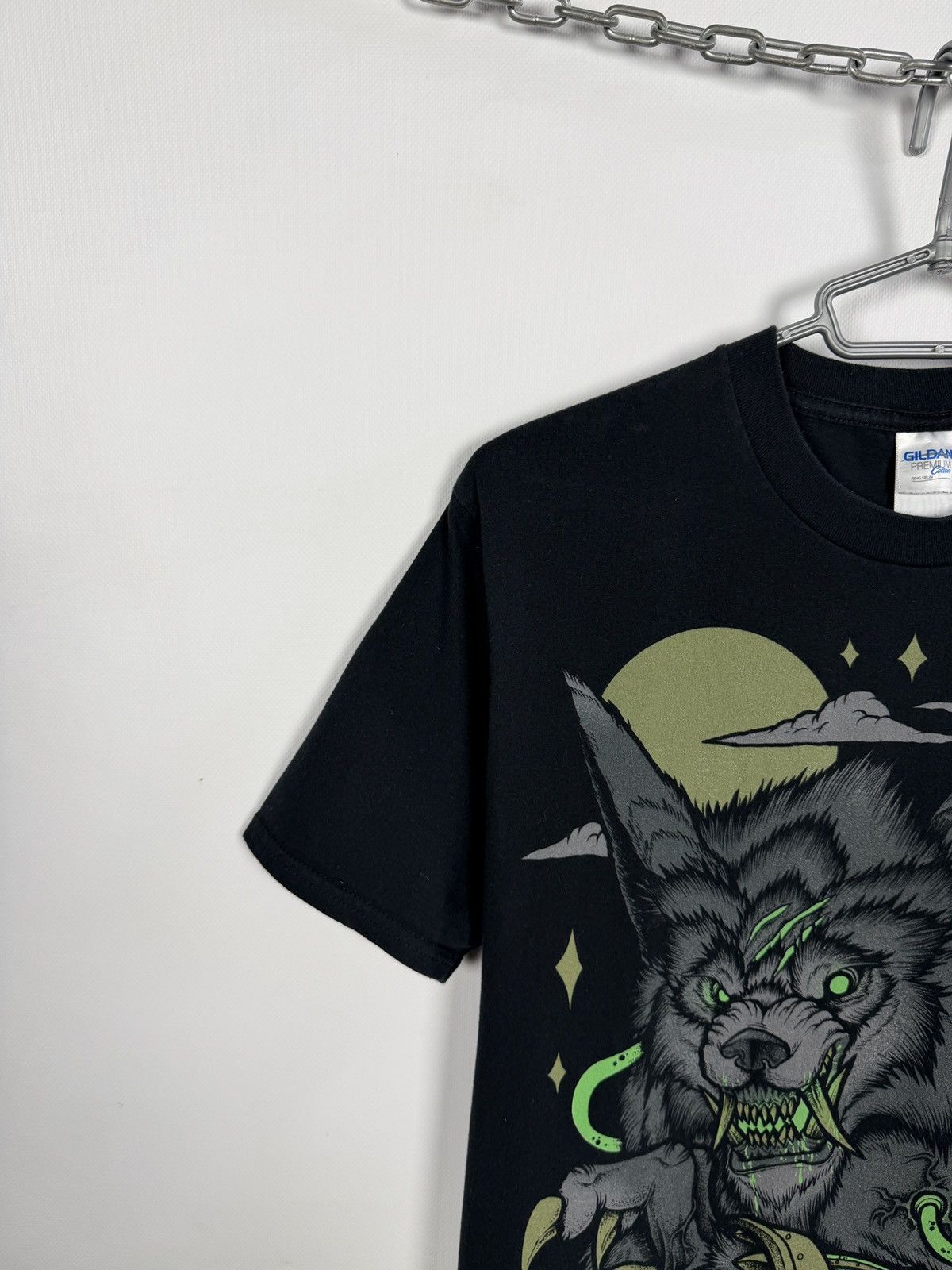 Vintage Wolf Graphic T-Shirt Gothic Horror Print Vintage Size M Size US M / EU 48-50 / 2 - 2 Thumbnail
