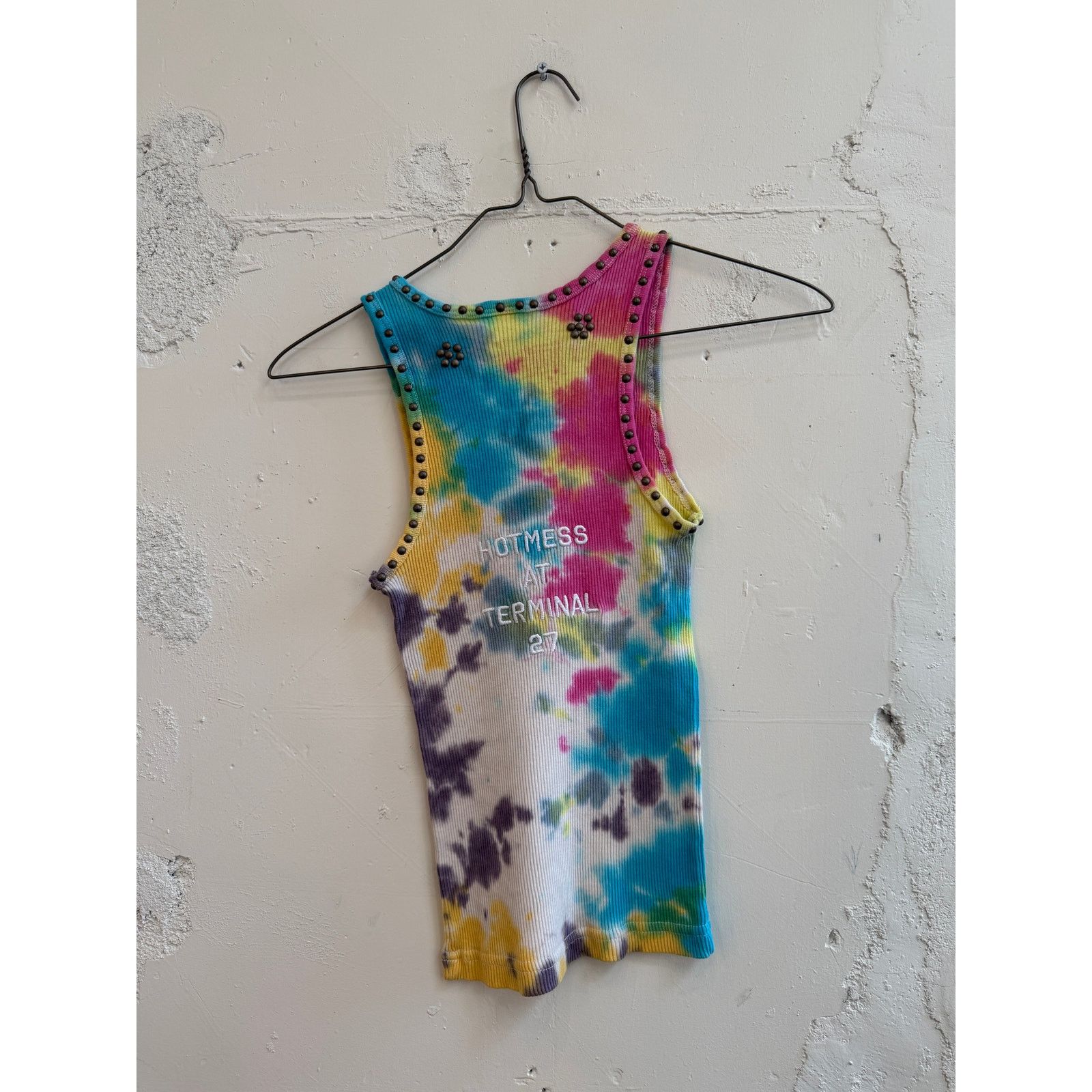 The Great China Wall Great China Wall x Hot Mess Tie Dye Studded Tank Top Size M / US 6-8 / IT 42-44 - 4 Thumbnail
