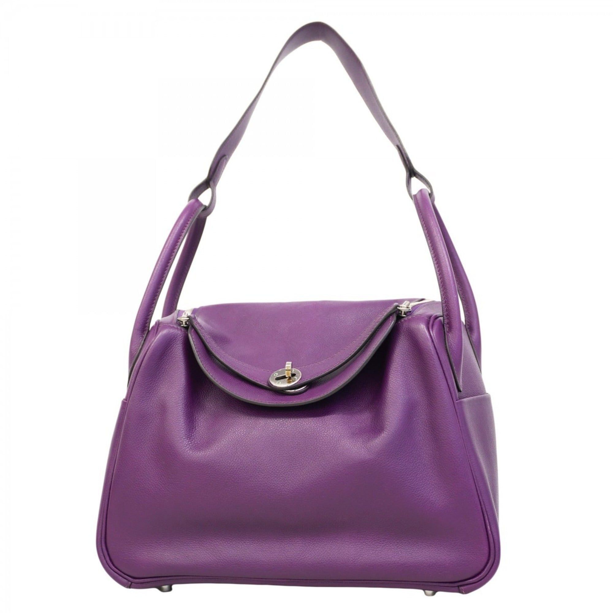 Hermes Hermès Lindy 30 handbag in Evercolor Anemone with R stamp 2-way bag for women