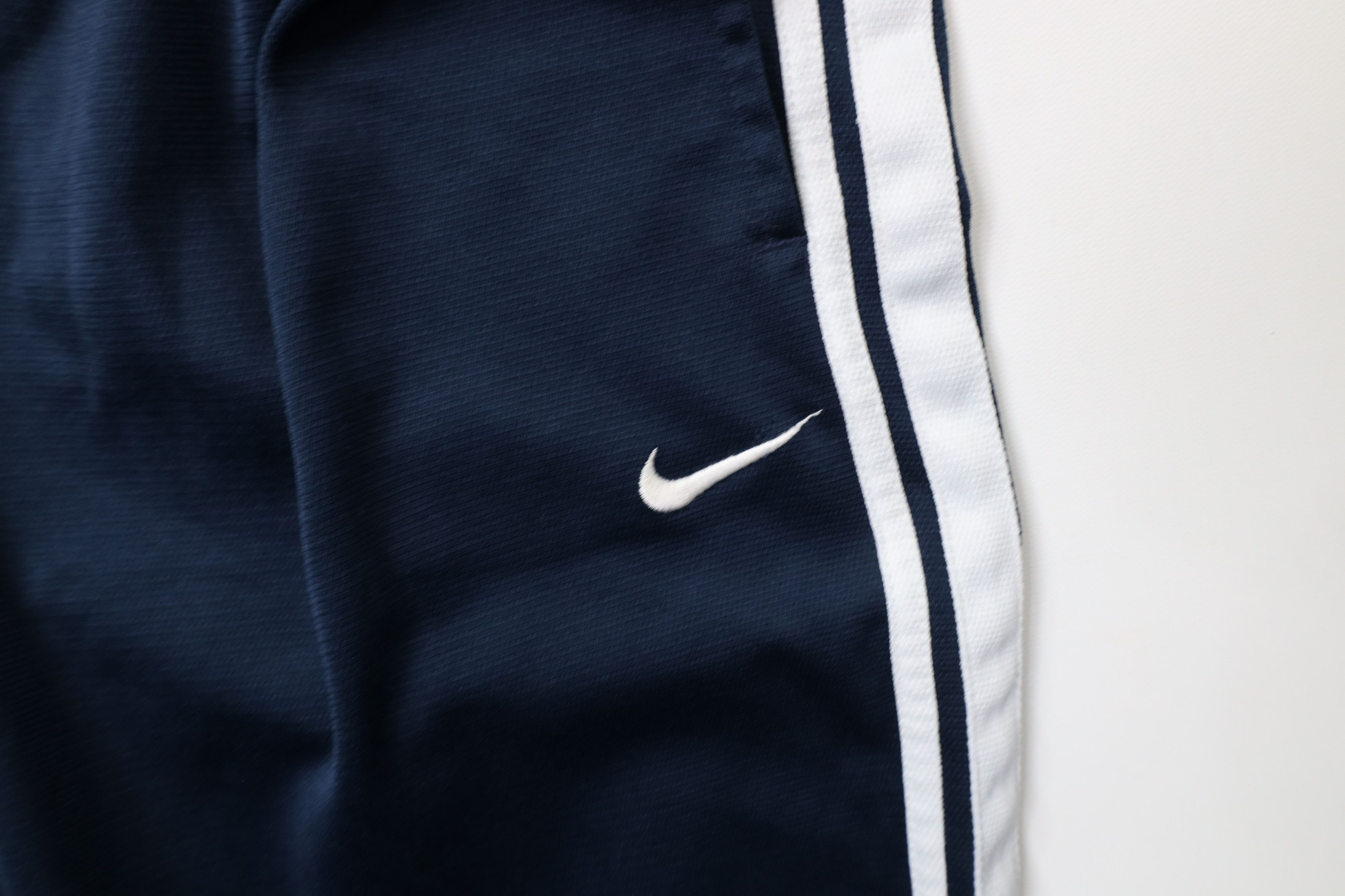 Nike × Vintage Vintage Nike Scott Mini Swoosh Striped Wide Leg Pants Blue Size US 36 / EU 52 - 6 Thumbnail