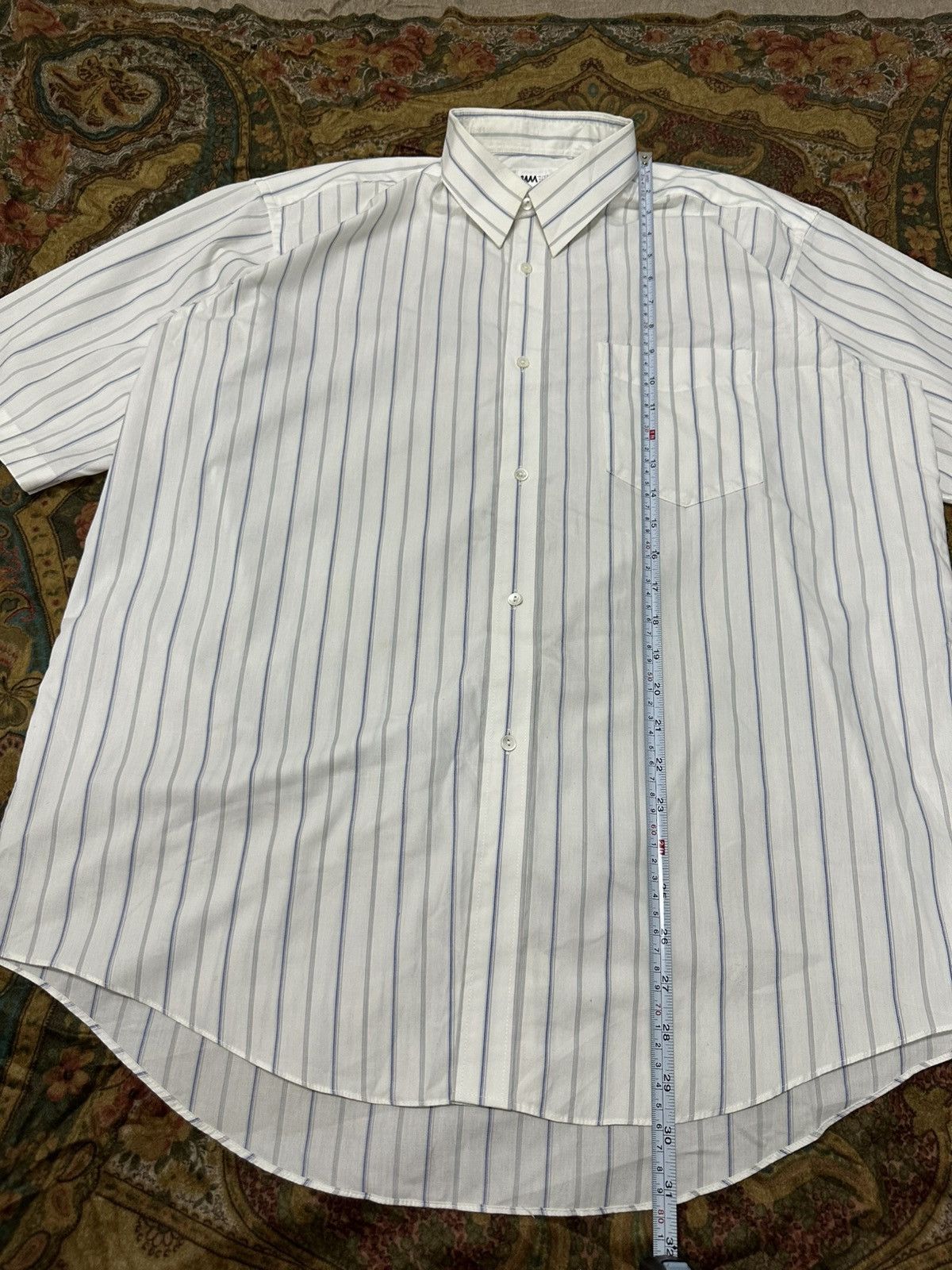 Issey Miyake 1990 - Issey Miyake Design Studio Vertical Stripe Shirt Size US XL / EU 56 / 4 - 9 Thumbnail