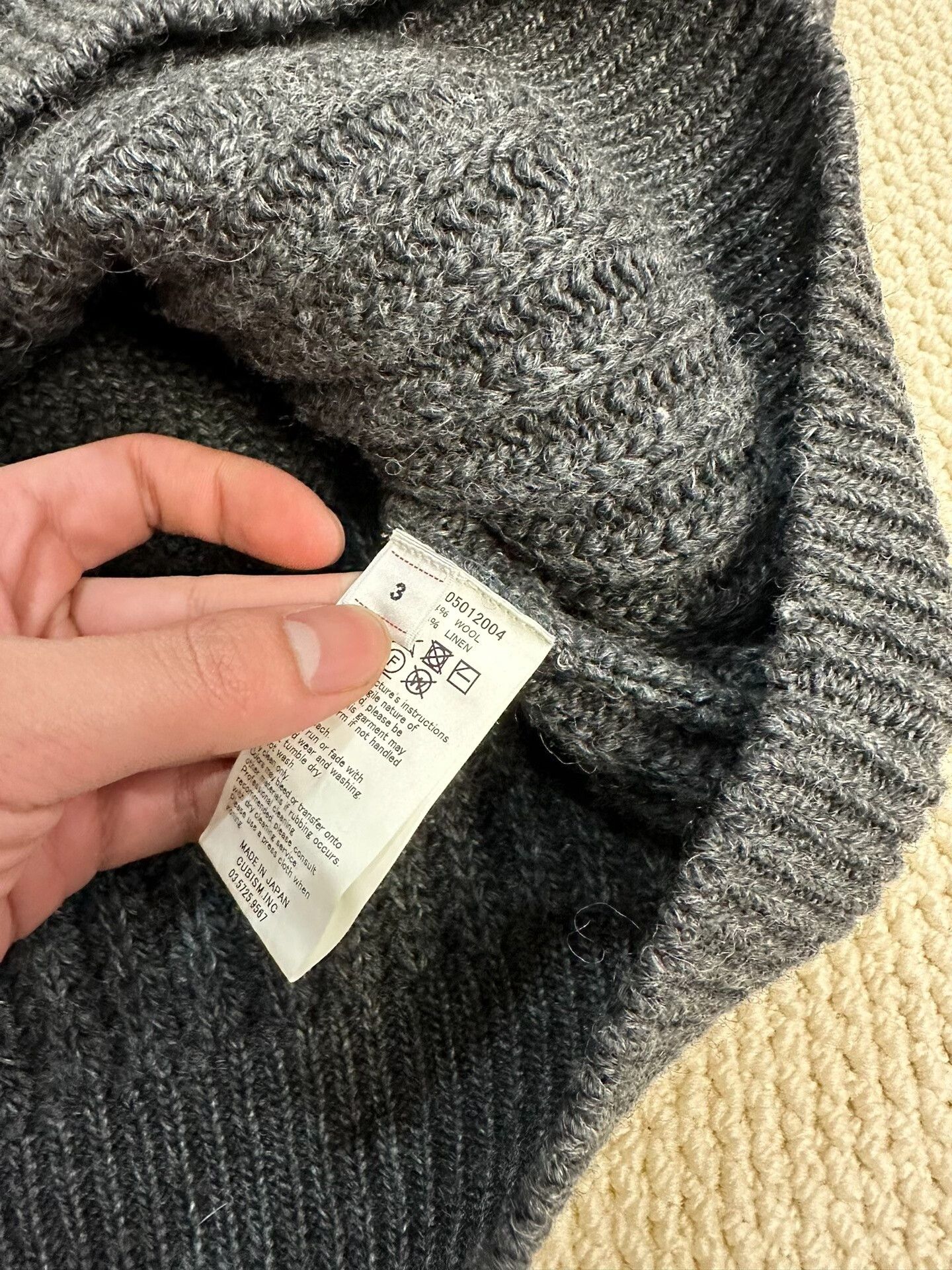 Visvim visvim amplus turtleneck wool linen sweater Size US L / EU 52-54 / 3 - 4 Thumbnail