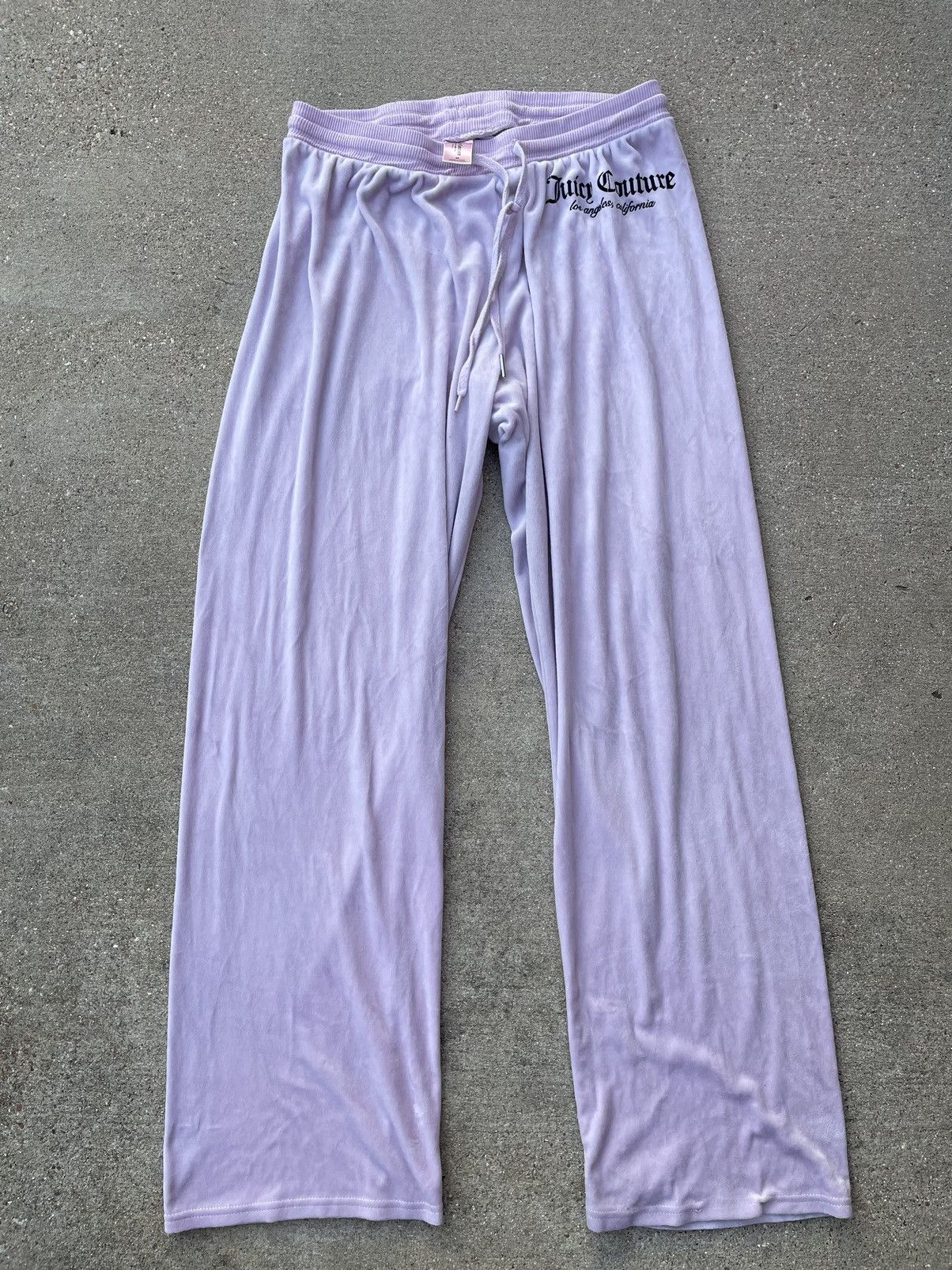 Juicy Couture × Vintage Y2K Juicy Couture Purple Baggy Velour Pants M Size 27" / US 4 / IT 40 - 2 Thumbnail