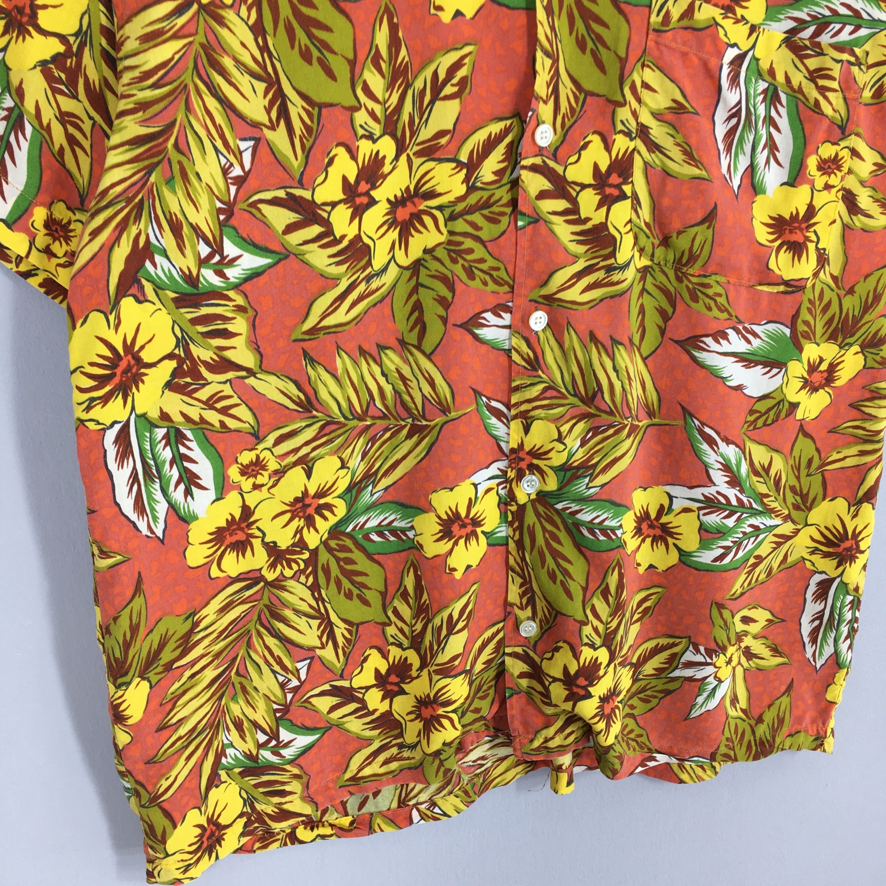 Vintage Vintage Avalinho Homme Hibiscus Flower Rayon Shirt Medium Size US M / EU 48-50 / 2 - 4 Thumbnail