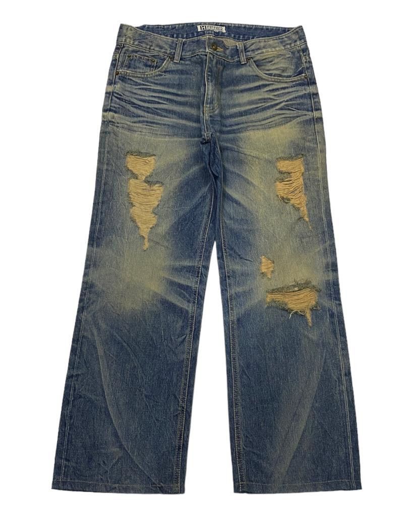 If Six Was Nine 🔥BAGGY DISTRESSED JEANS HBYFIGER BAGGY JEANS Size US 34 / EU 50 - 7 Thumbnail